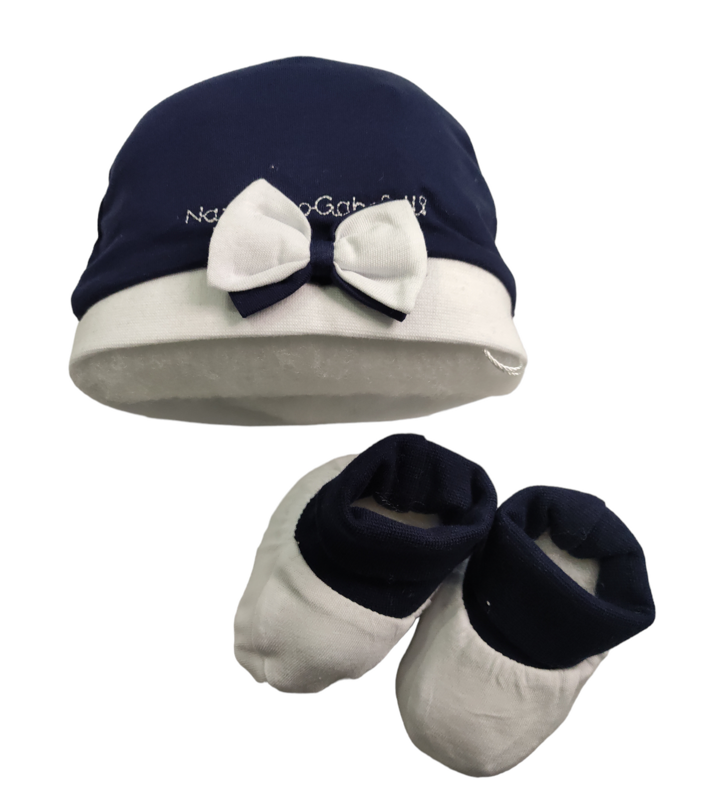 Cappello e Babbucce Cotone Nazareno Gabrielli Primi Mesi Neonata