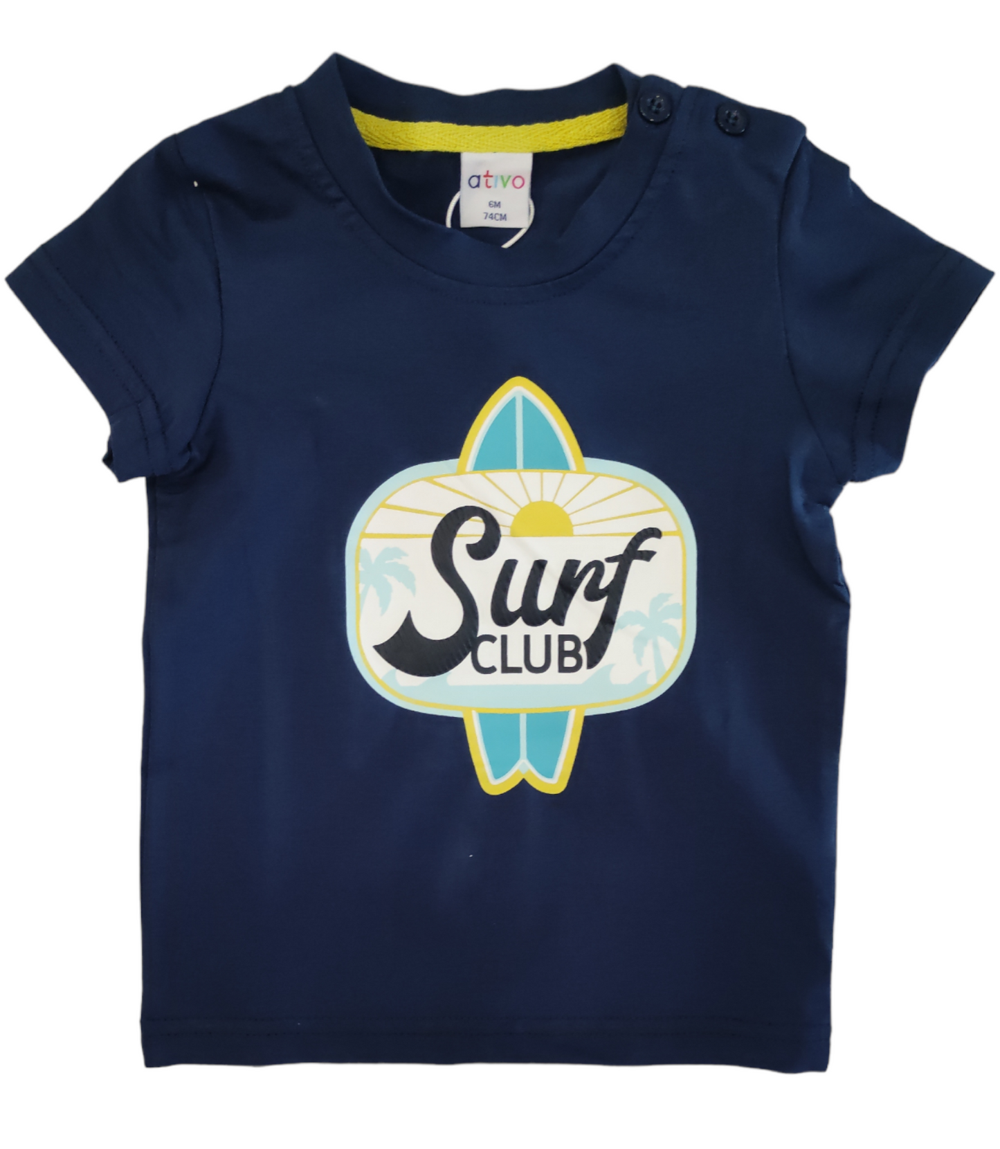 Completino T-Shirt Blu e Pantaloncino Grigio Estivo Ativo Kids Bambino 6-36 Mesi