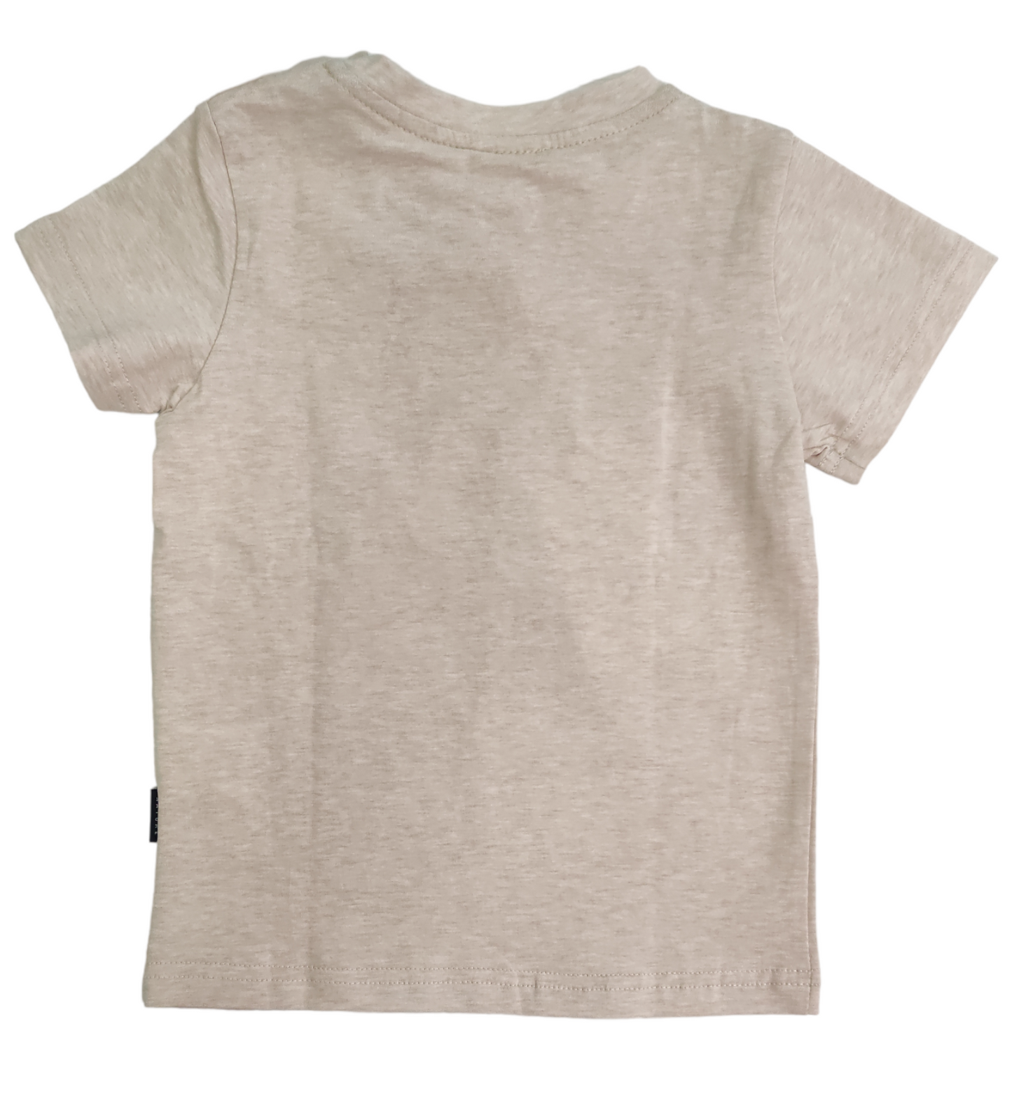 Maglia Manica Corta in Cotone Color Sabbia Stampa in Rilievo Ativo Kids Bambino 6-36 Mesi