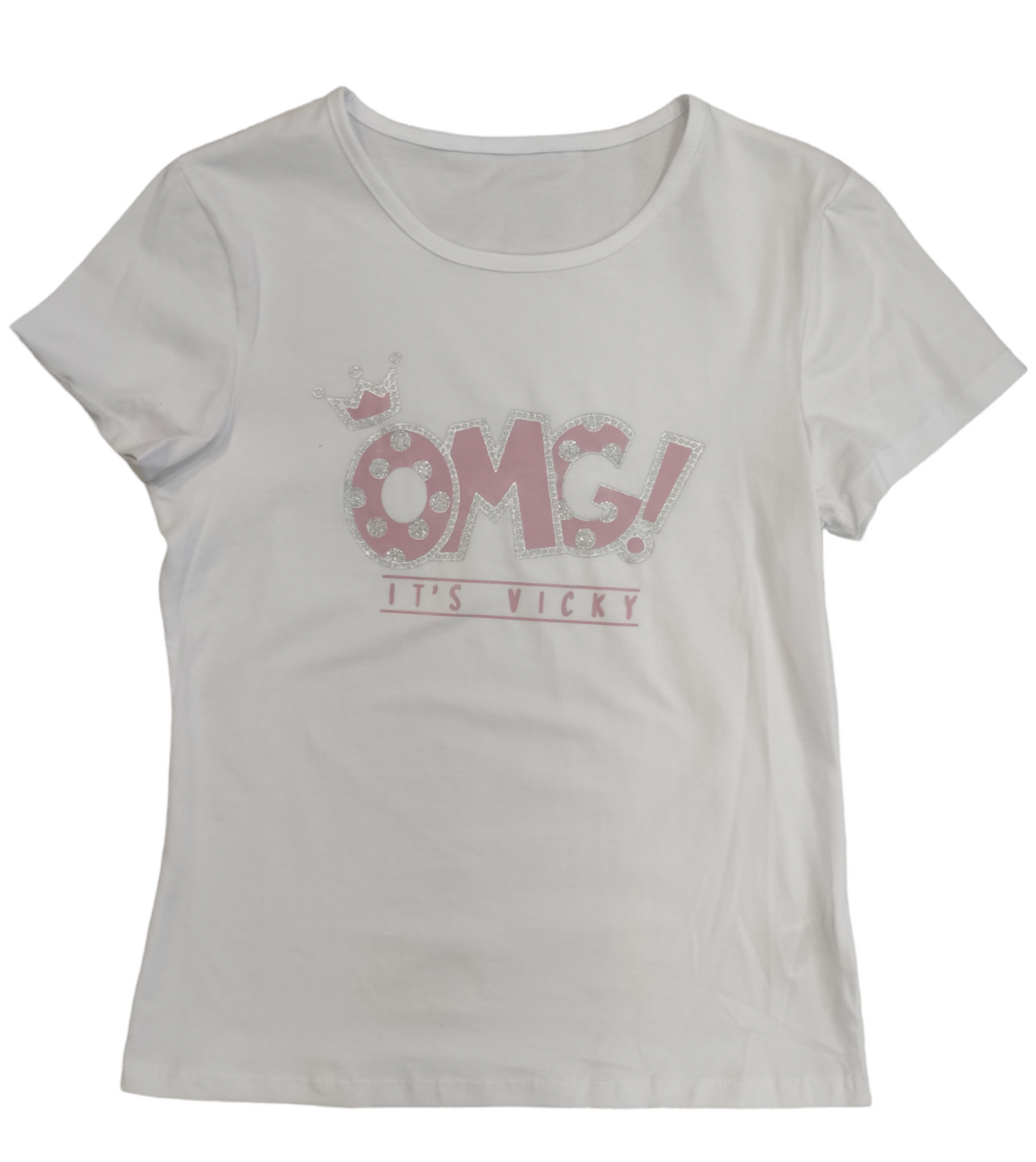 Completo Tre Pezzi Leggings Nero T-Shirt e Giacca Ecopelle Rosa Bambina Ragazza 8-16 Anni