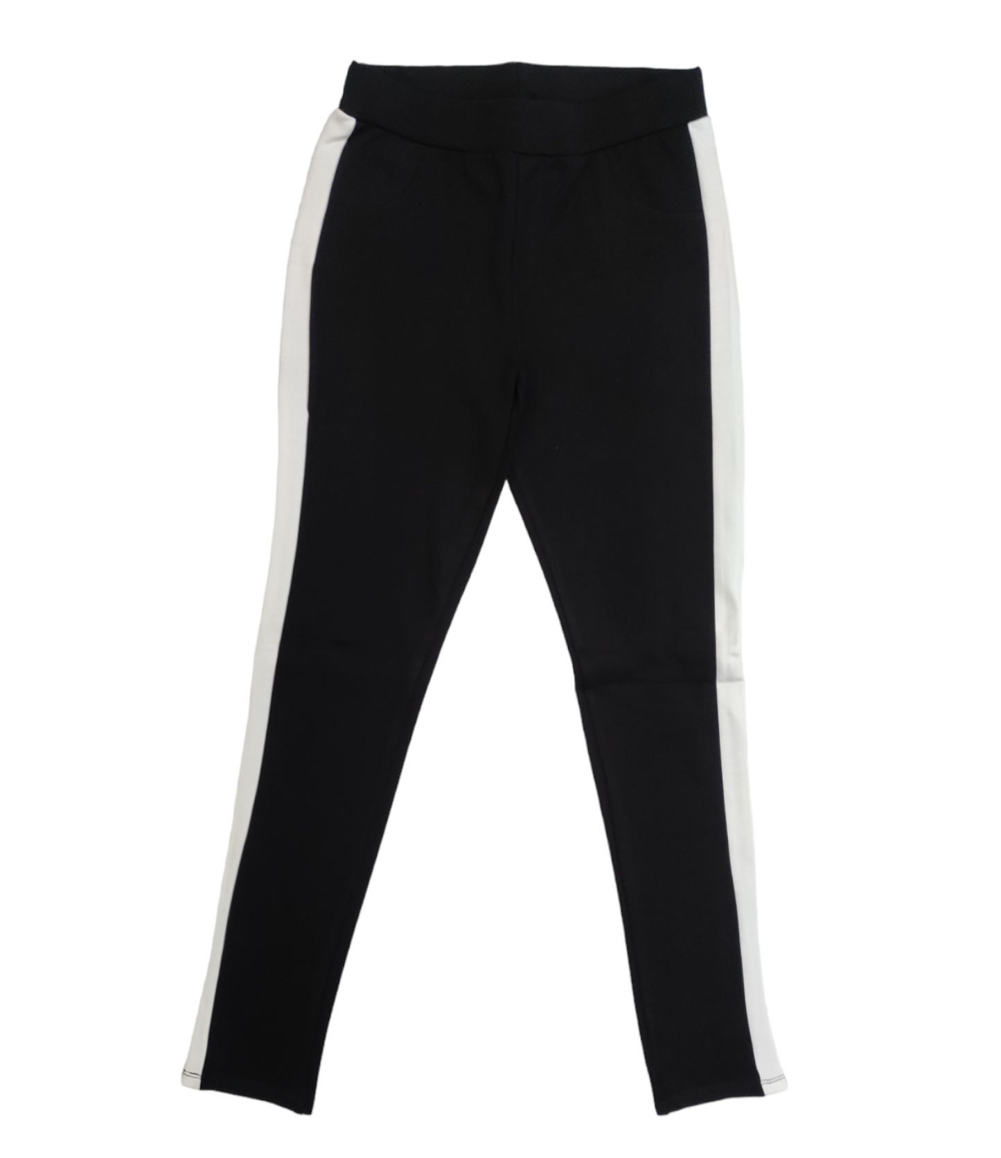 Completo Tre Pezzi Leggings Nero T-Shirt e Giacca Ecopelle Rosa Bambina Ragazza 8-16 Anni