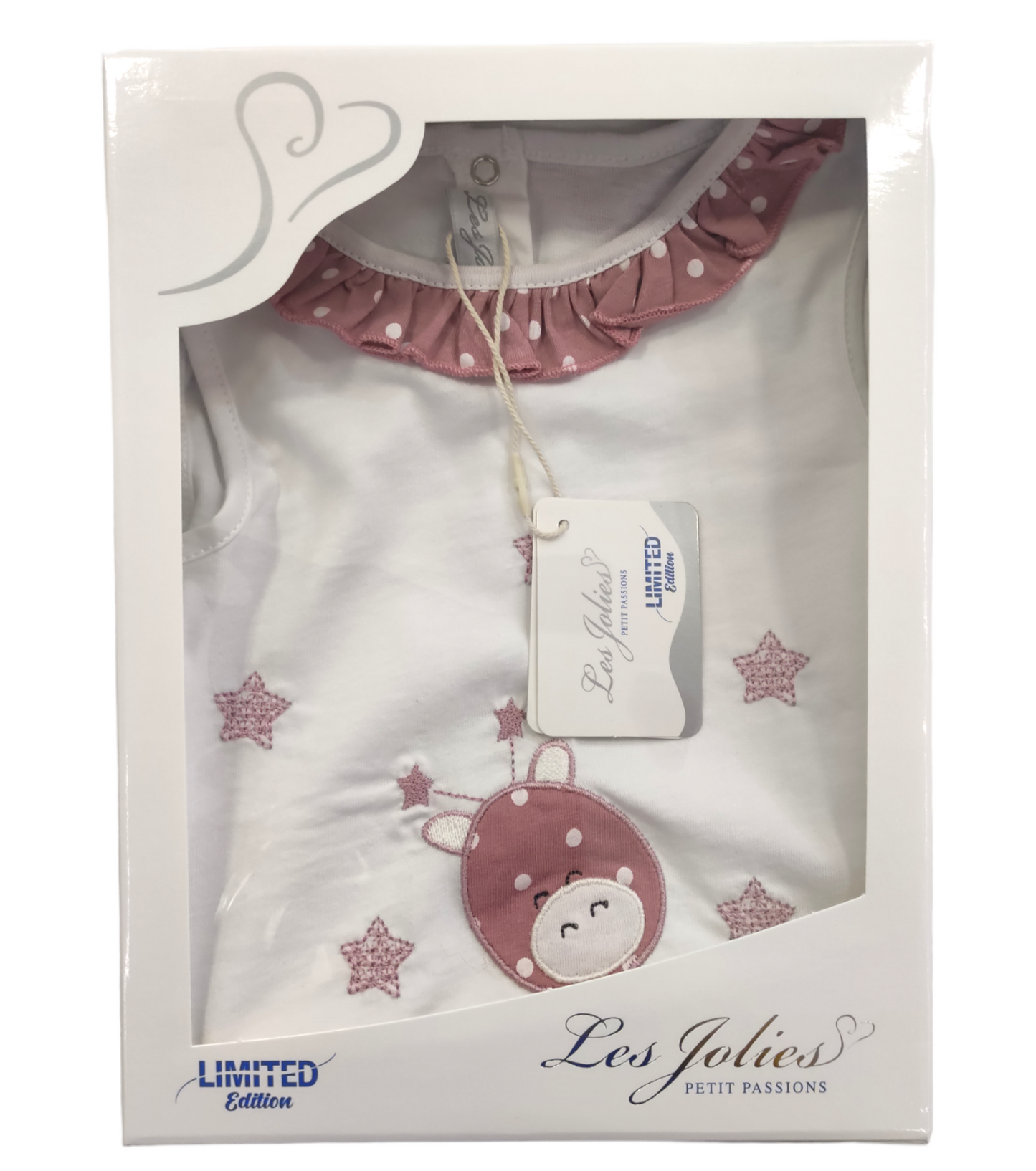 Vestitino Estivo Neonata Bambina in Jersey di Cotone Les Jolies 0/1 - 6/9 Mesi