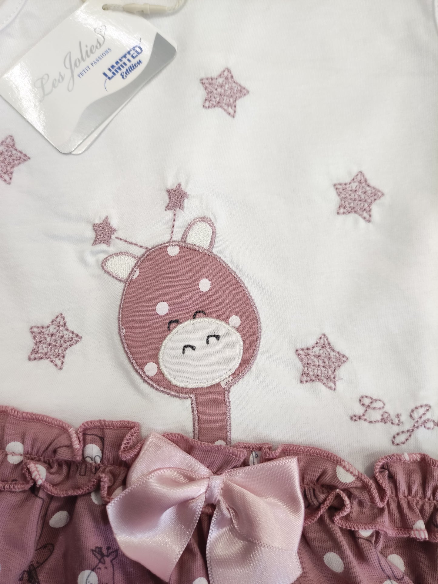 Vestitino Estivo Neonata Bambina in Jersey di Cotone Les Jolies 0/1 - 6/9 Mesi