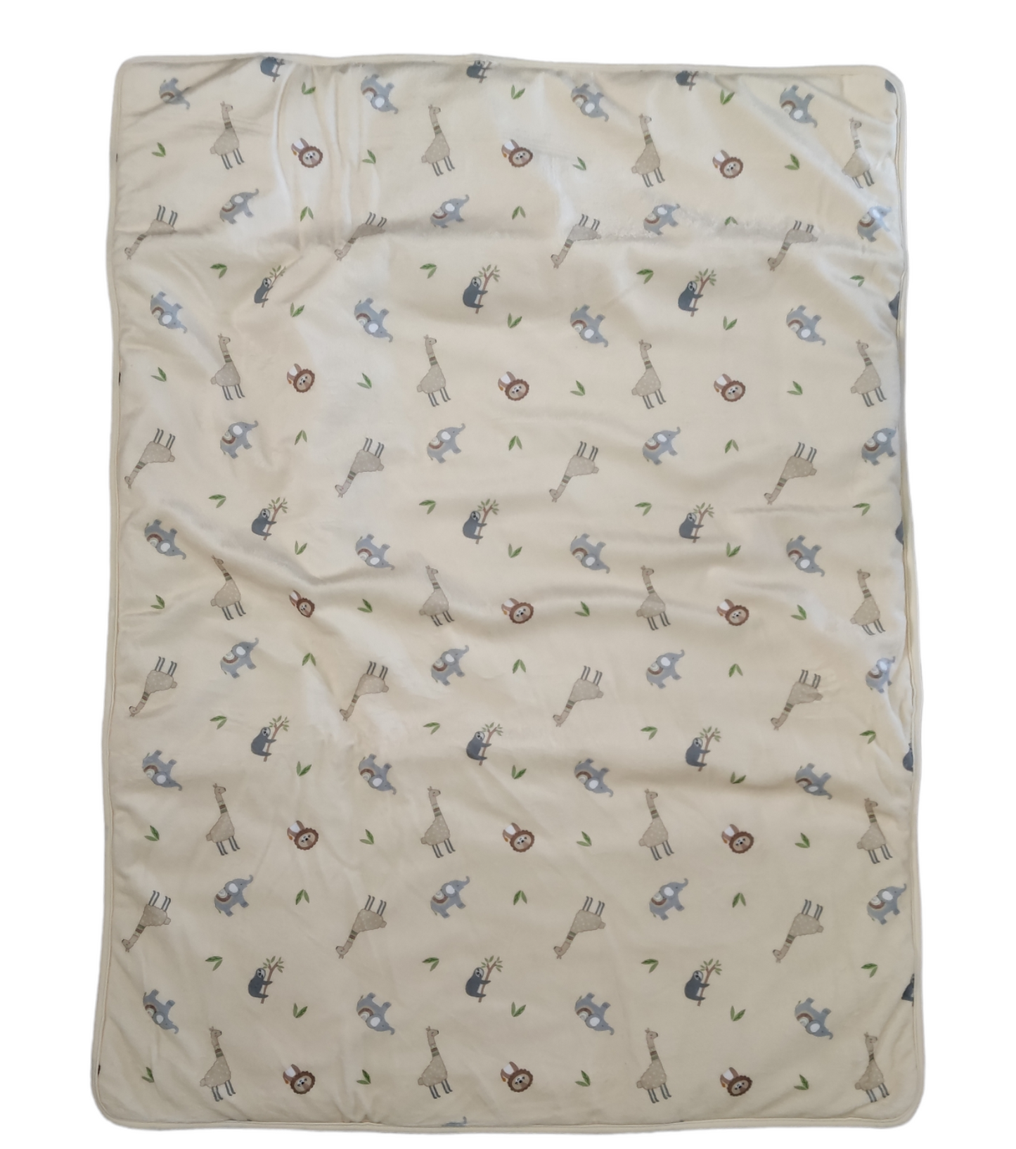 Set Invernale Completo Culla Con Coperta in Pile Piumone Ricamato Cuscino e Peluche Neonato