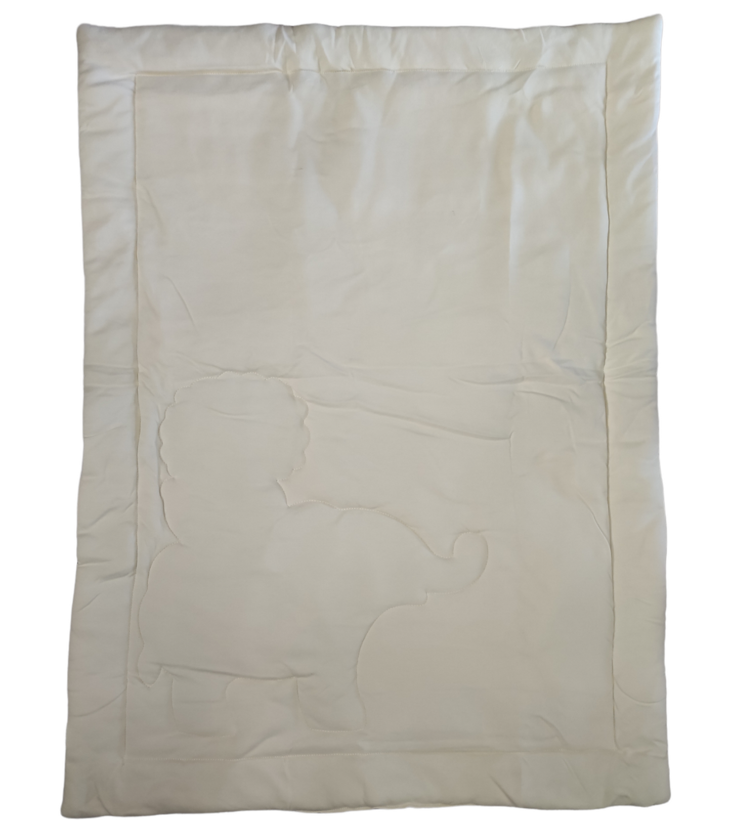 Set Invernale Completo Culla Con Coperta in Pile Piumone Ricamato Cuscino e Peluche Neonato