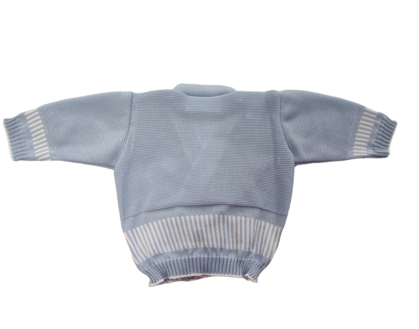 Scaldacuore in Puro Cotone Modello Cardigan con Bottoni Neonato 0-3 Mesi
