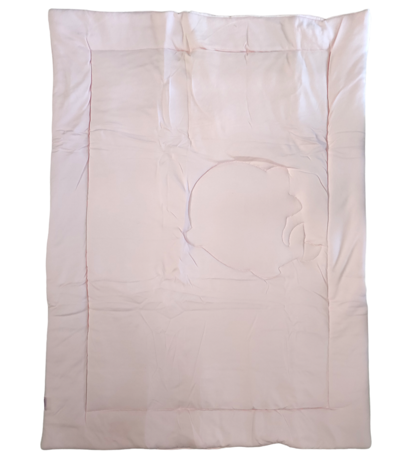 Set Invernale Completo Culla Con Coperta in Pile Piumone Ricamato Cuscino e Peluche Neonata