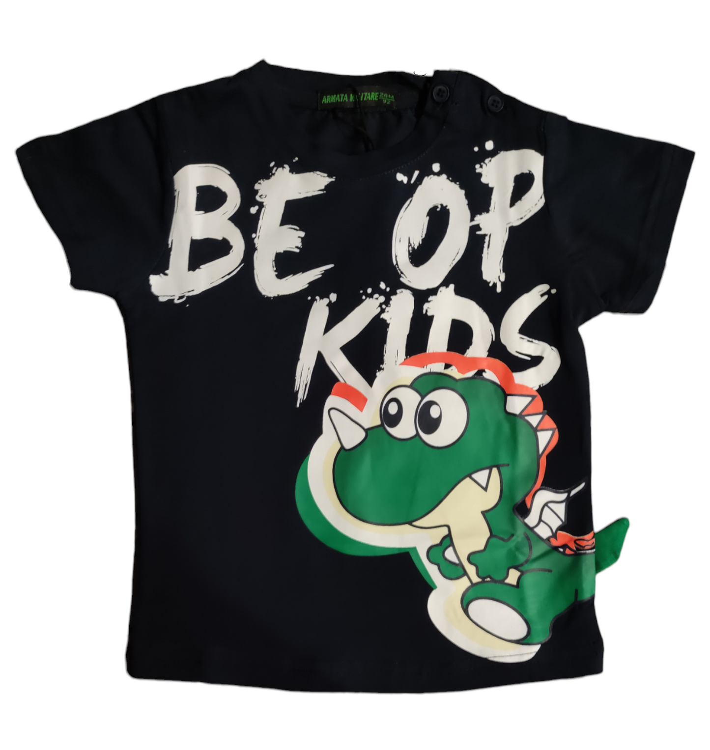 Completino Estivo in Cotone T-shirt e Pantaloncino Draghetto Bambino 12-36 Mesi