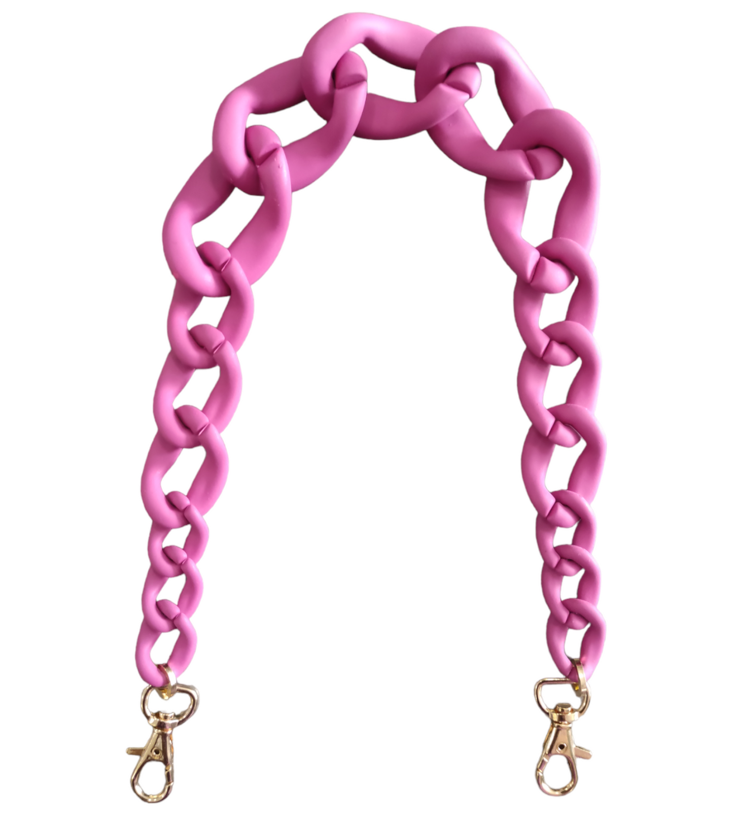 Tracolla Per Borsa Donna e Pochette a Mano Effetto Gommato Colorate Modello a Catena