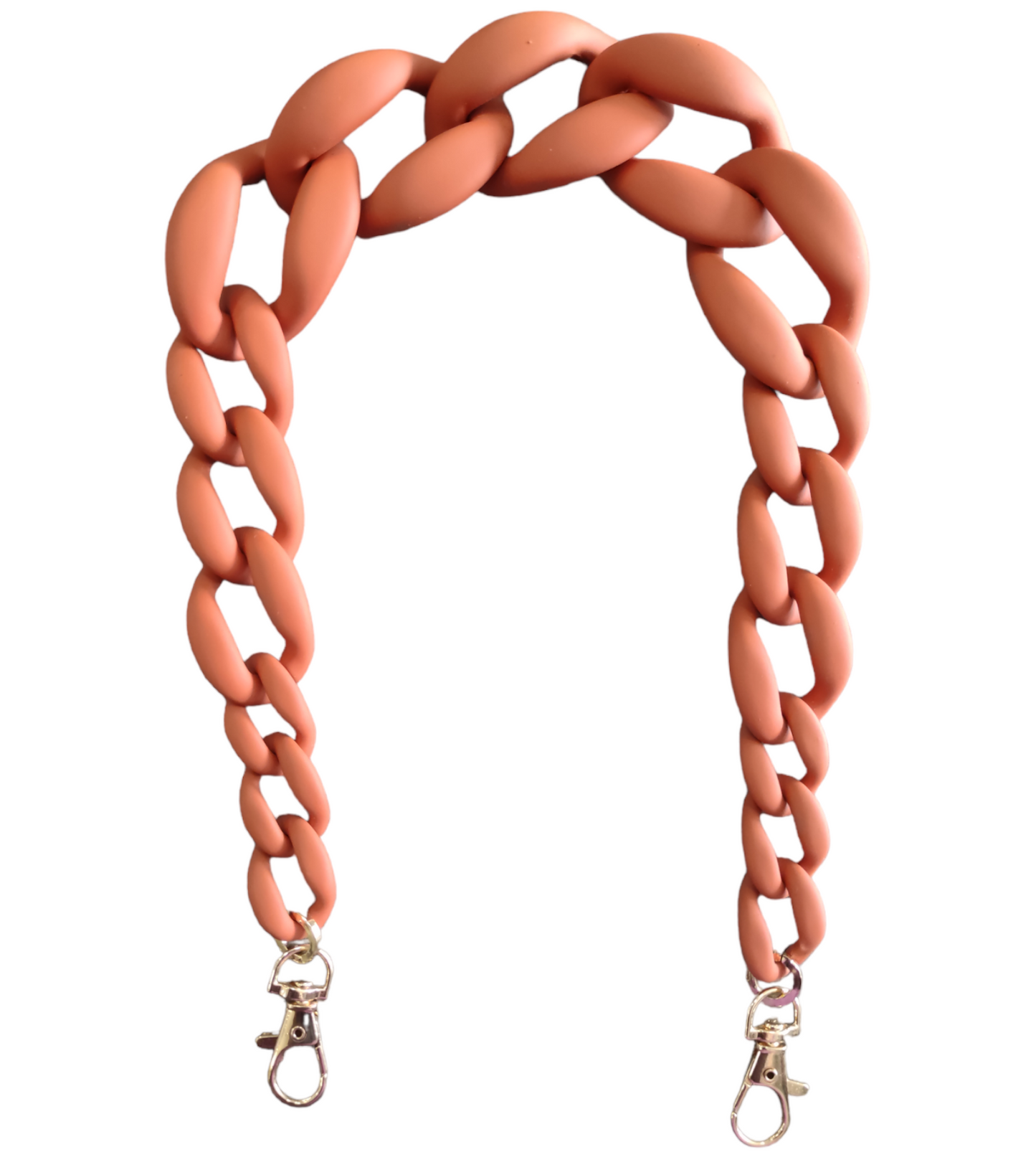 Tracolla Per Borsa Donna e Pochette a Mano Effetto Gommato Colorate Modello a Catena