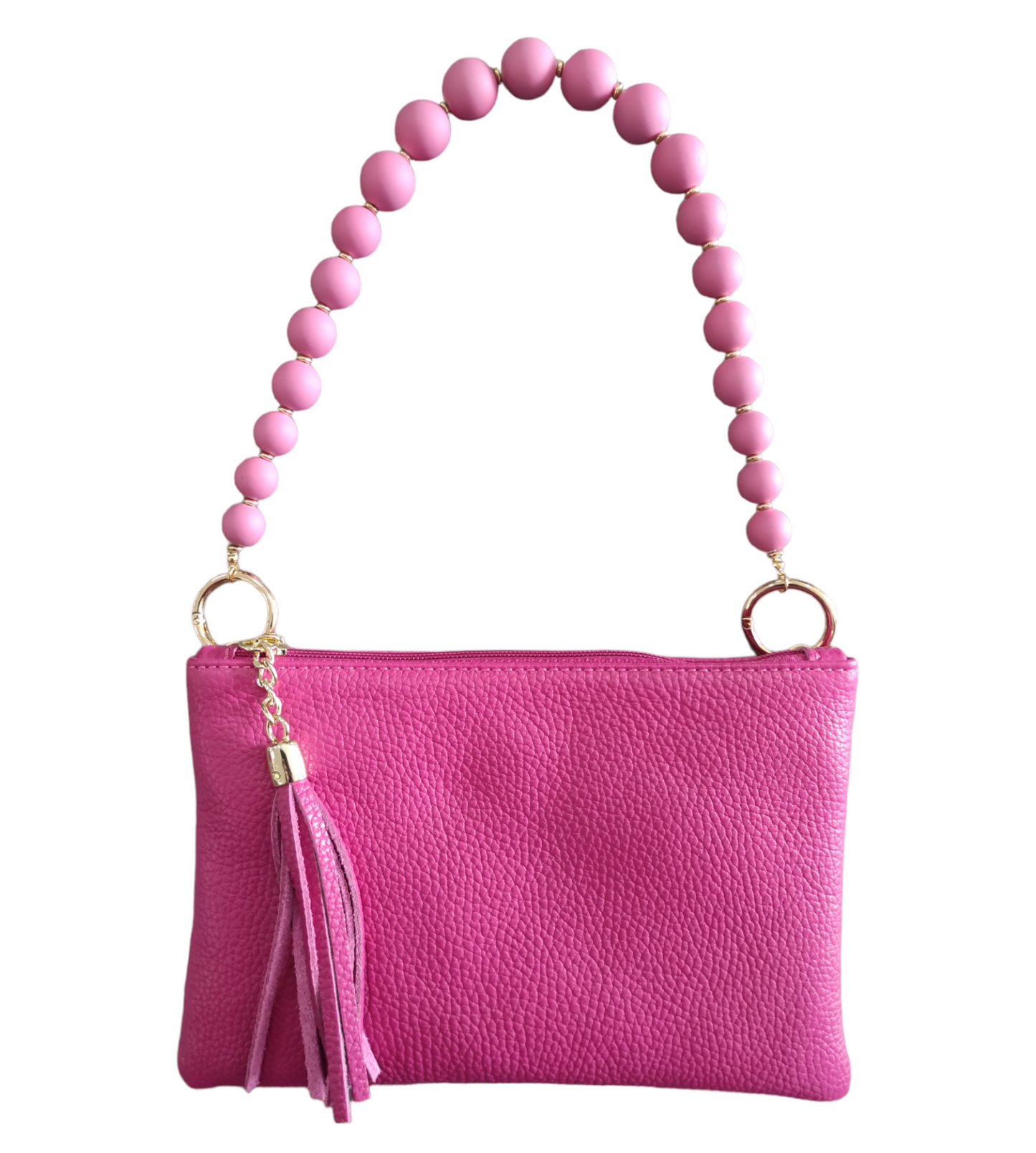 Tracolla Per Borsa Donna e Pochette a Mano Effetto Gommato Colorate Con Sfere
