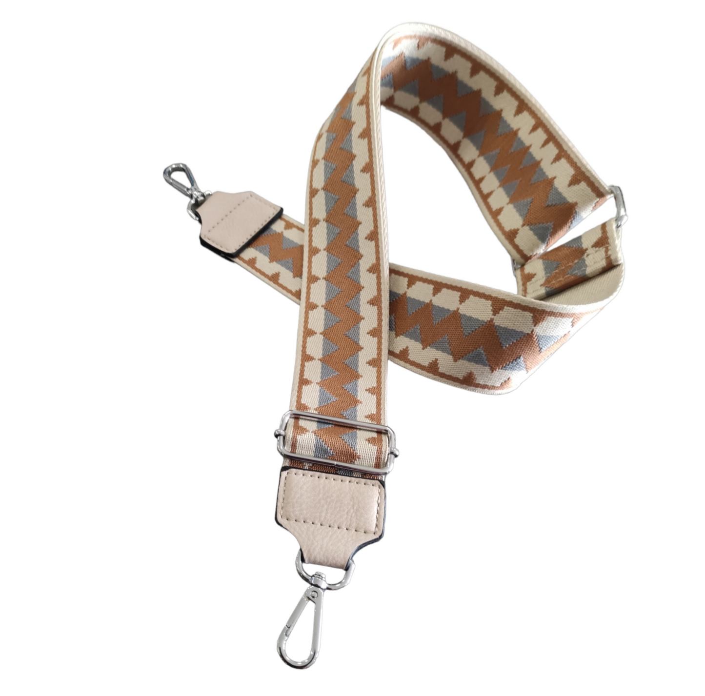 Tracolla Per Borsa Donna e Pochette in Vera Pelle Colorata con Inserti Argentati