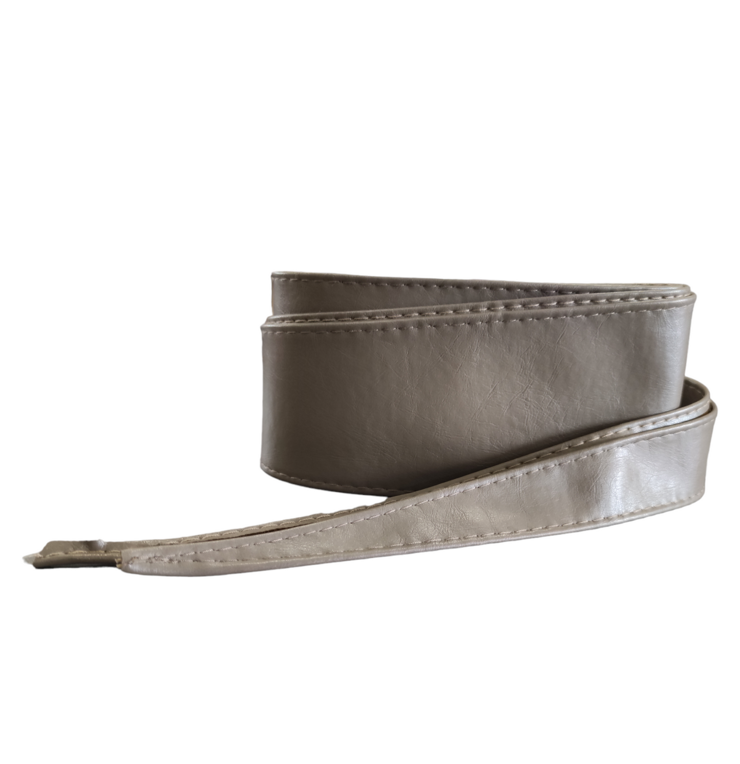 Cintura Donna Fusciacca Similpelle Regolabile Per Vestito Abito Fascia in Vita Color Tortora