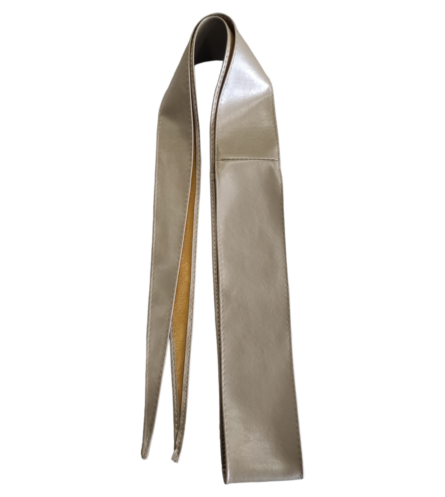 Cintura Donna Fusciacca Similpelle Regolabile Per Vestito Abito Fascia in Vita Color Tortora