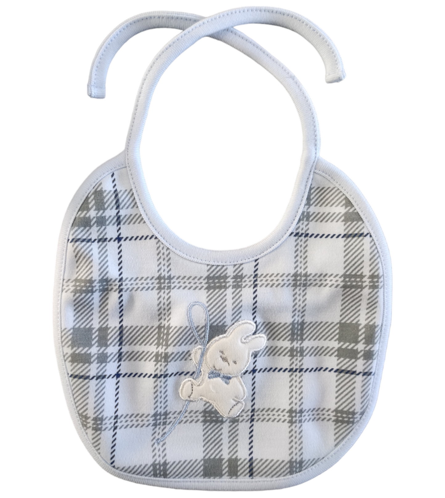 Set Parure Neonato Cappellino in Ciniglia e Bavaglino Intonati Pastello