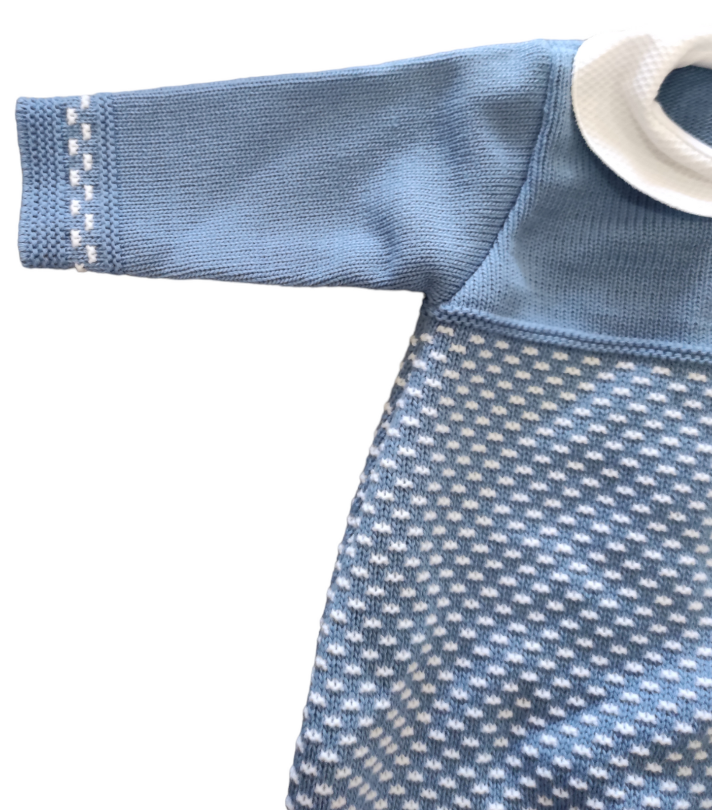 Tutina Intera Invernale con Ricamo Lavorata a Maglia Sardon Neonato Taglia 1 Mese