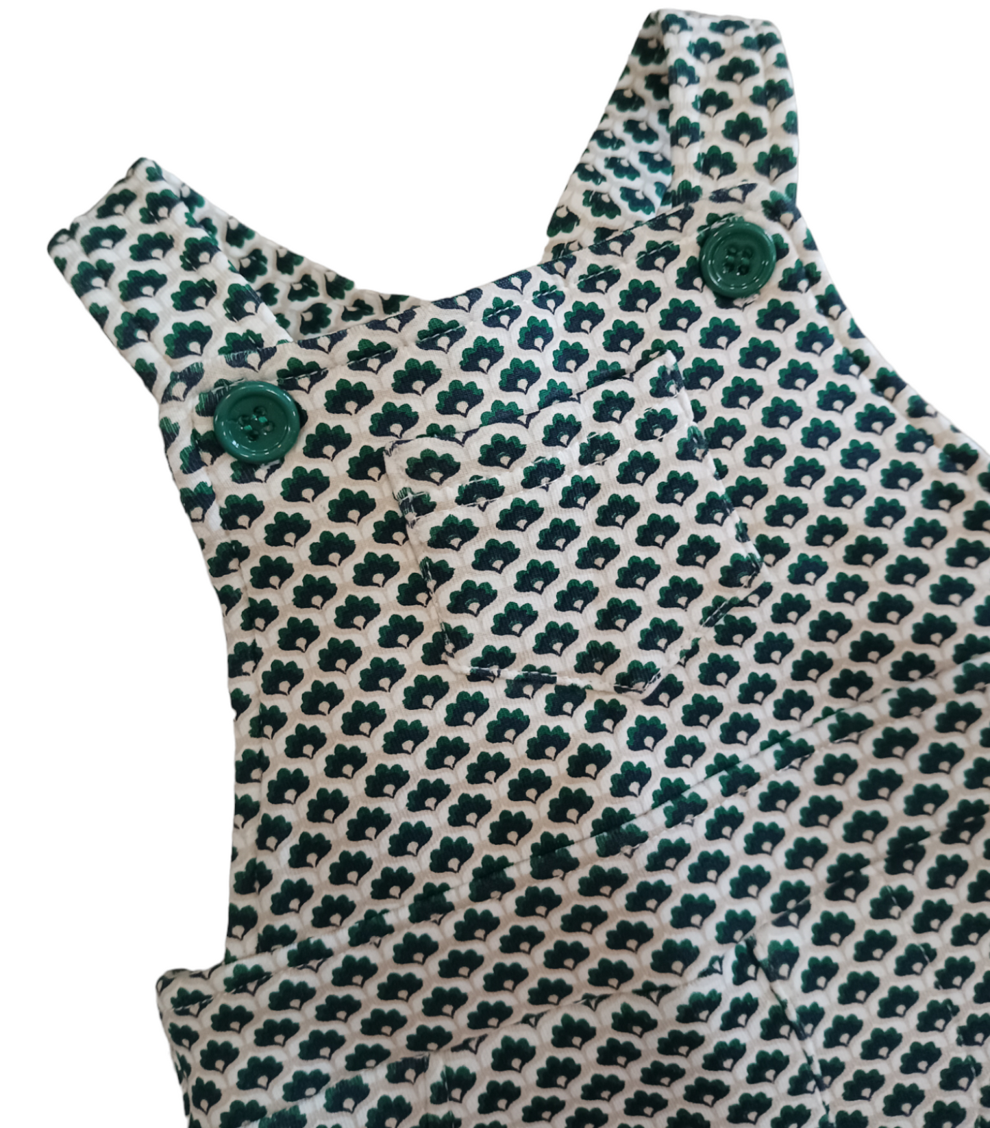 Salopette Vestitino con Fiocco sul Retro Stampata Fantasia Geometrica Ativo Kids Bambina 6-36 Mesi