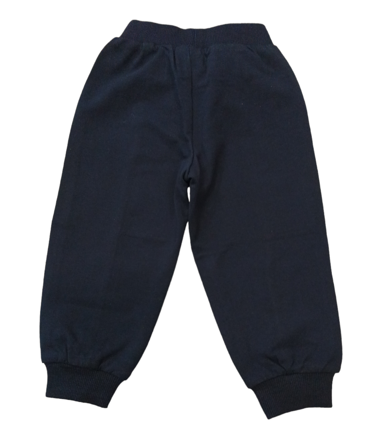 Pantalone Tuta Felpato Blu Tinta Unita Con Ruche in Vita Ativo Kids Bambina 12-36 Mesi