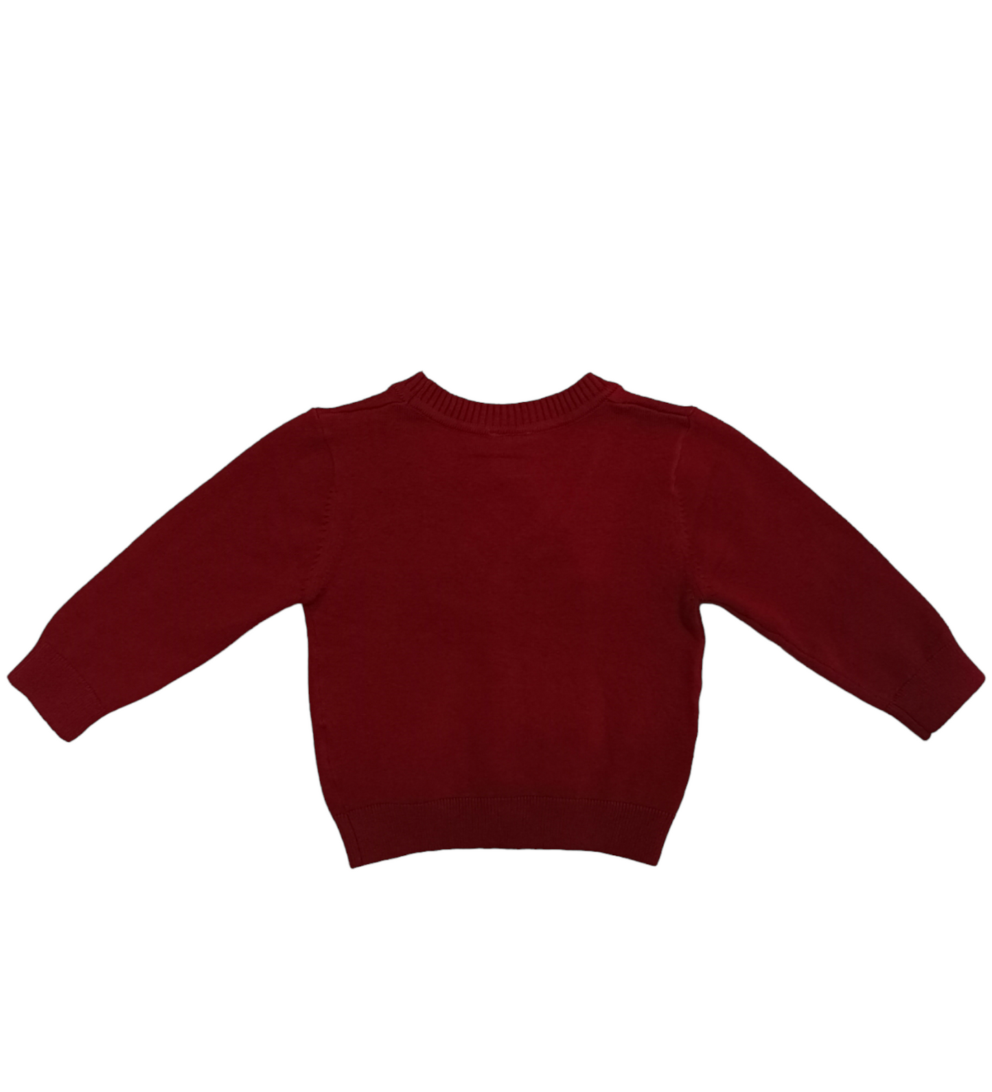 Cardigan Lavorato a Maglia Colore Bordeaux con Bottoni Ativo Kids Bambino 6-36 Mesi