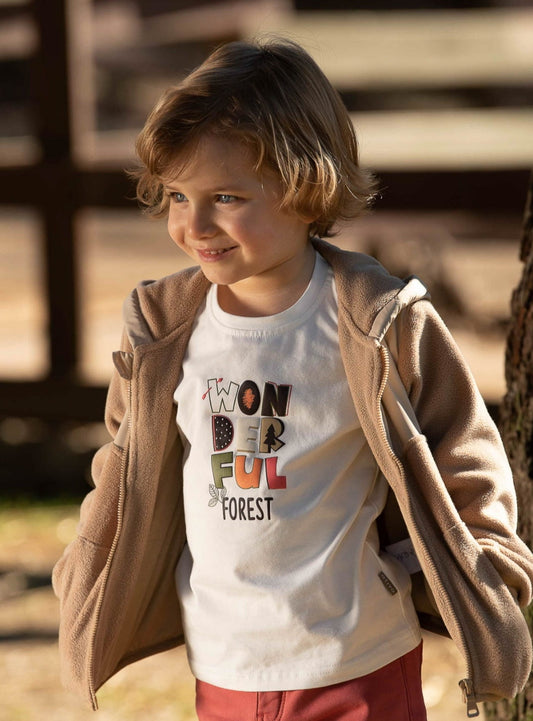 Giubbino in Pile Felpa Con Cappuccio in Doppio Tessuto Interno Pile Color Lampo Ativo Kids Bambino 12-36 Mesi