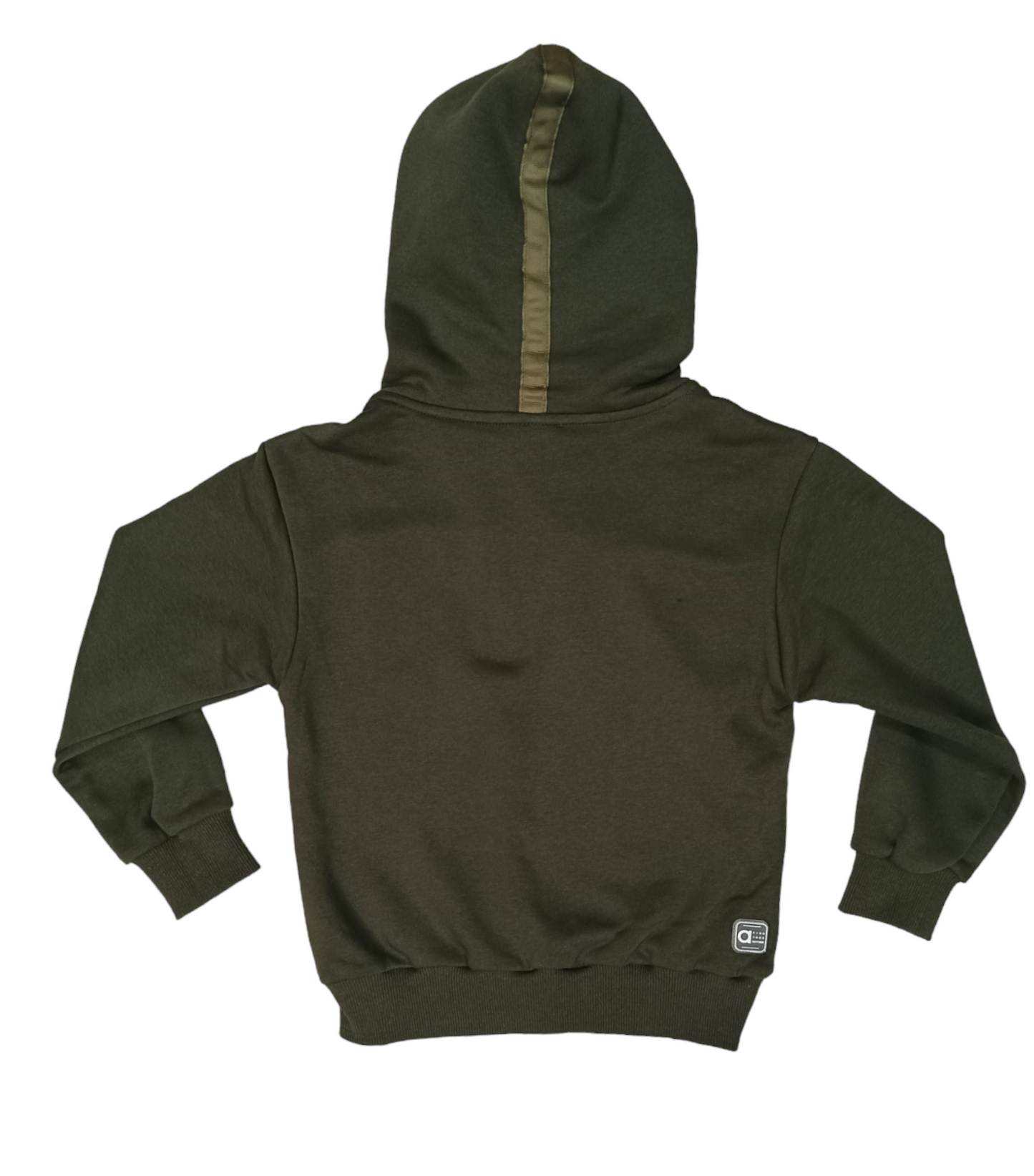 Felpa Verde Bosco Intera con Cappuccio Con Taschino con Lampo Ativo Kids Bambino/Ragazzo 4-16 Anni