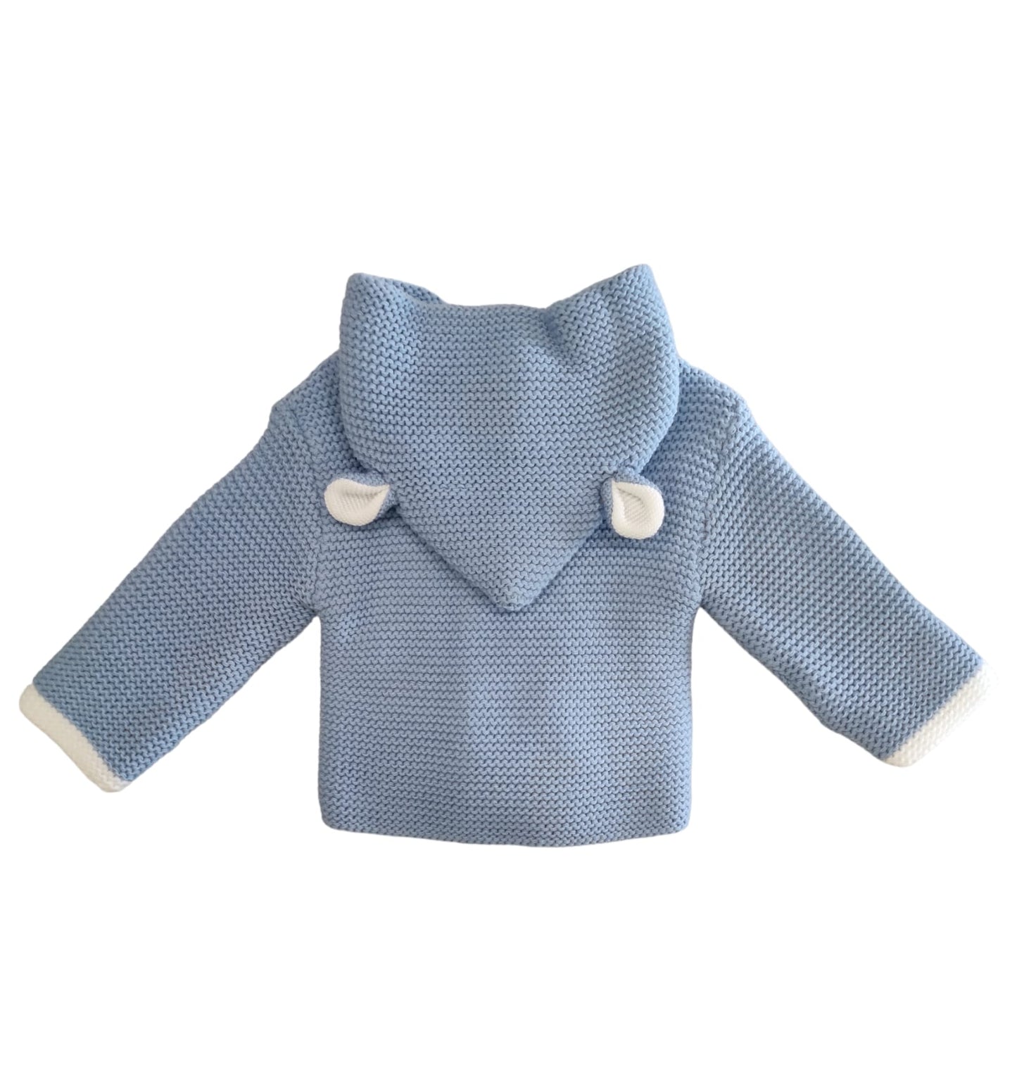 Cappottino Doppio Petto Cardigan Pesante Con Cappuccio Sardon Bambino 6-24 Mesi