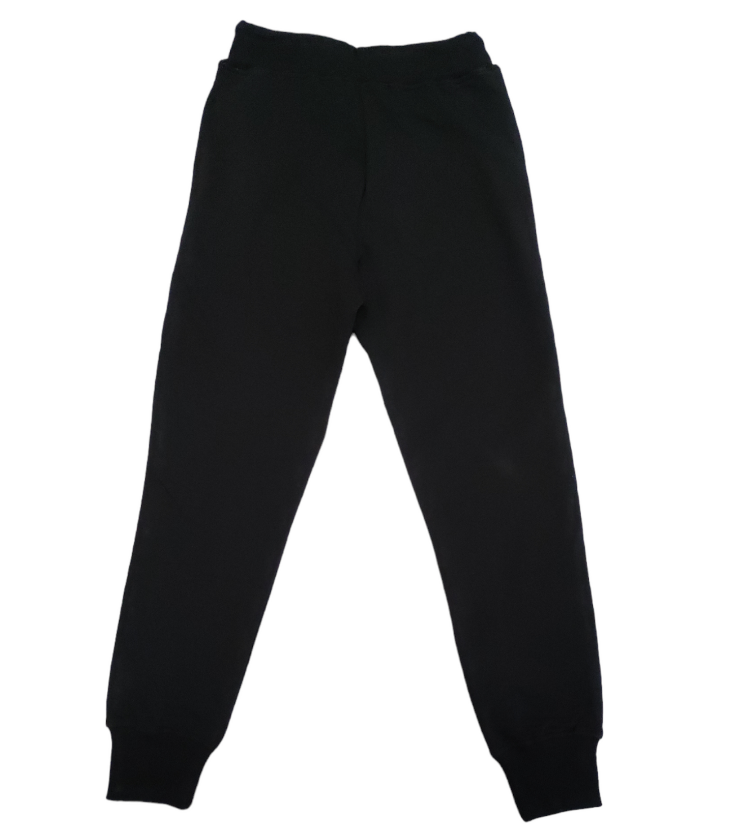 Pantalone Tuta Felpato Nero con Vita Elastica DATCH Ragazzo Taglie M - XXL 10-16 Anni