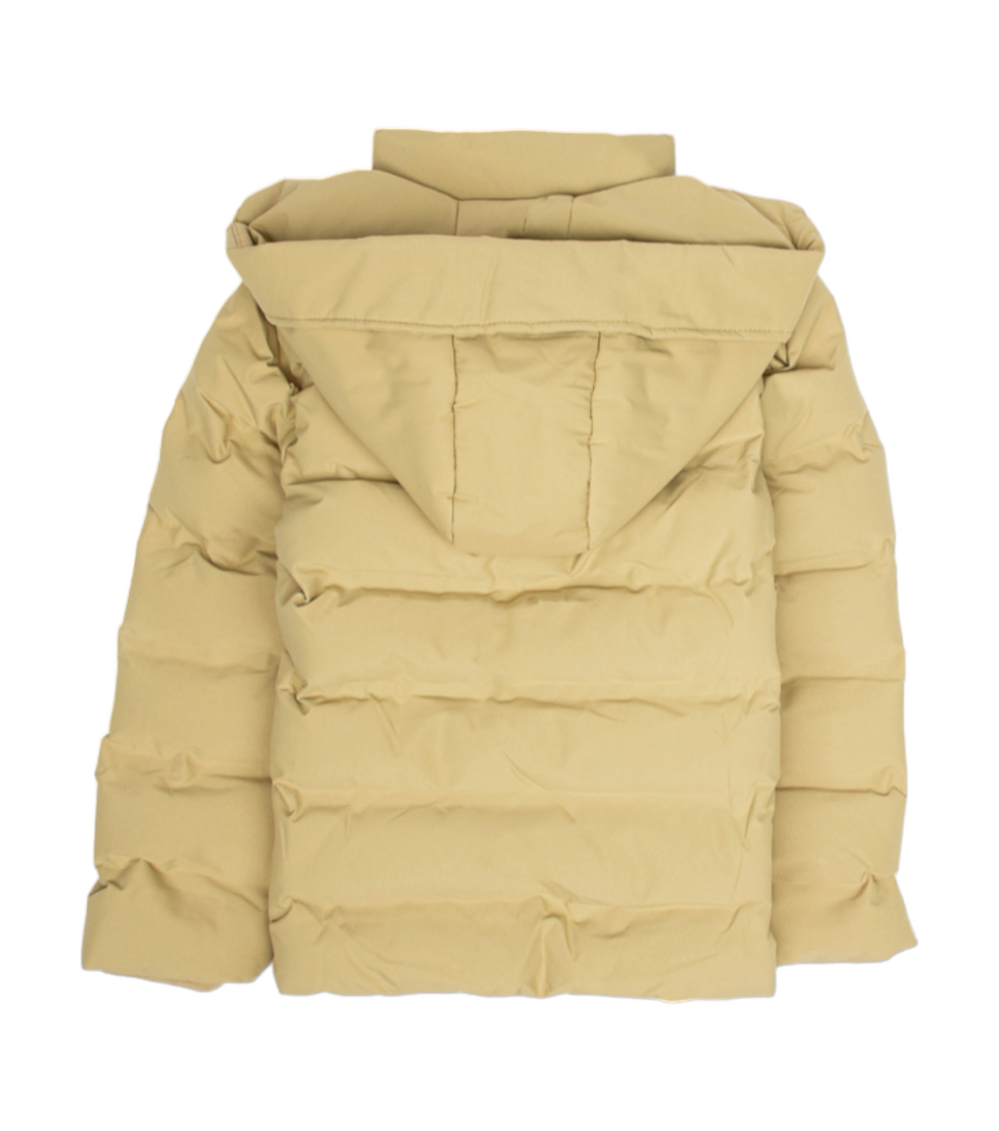 Piumino Beige con Cappuccio Removibile Interno Pelliccetta di Pile Chiusura Cerniera Nascosta con Polsini a Coste Ativo Kids Bambino/Ragazzo 4-16 Anni