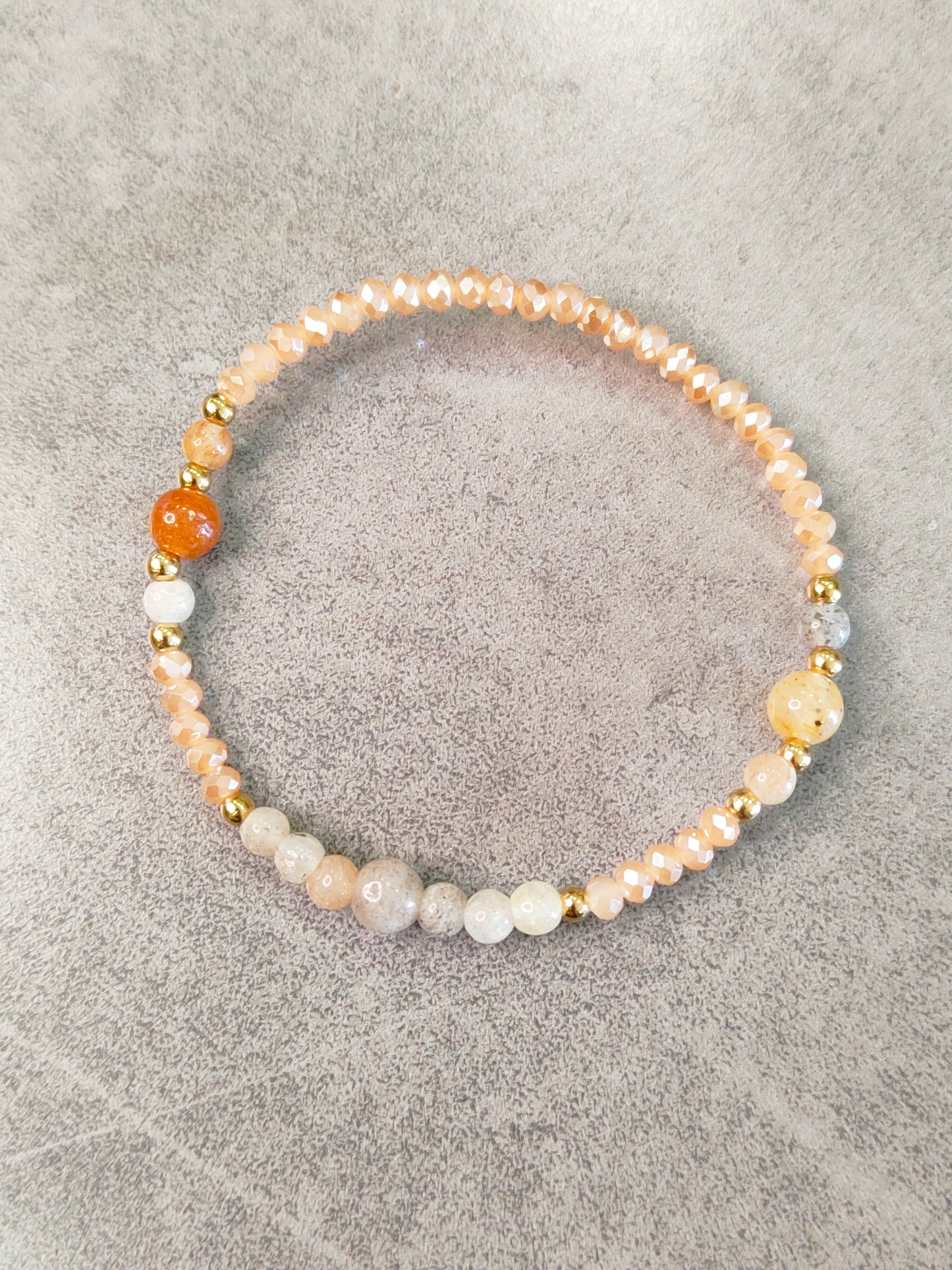 Bracciali Donna Elasticizzati con Perline e Pietre Dure