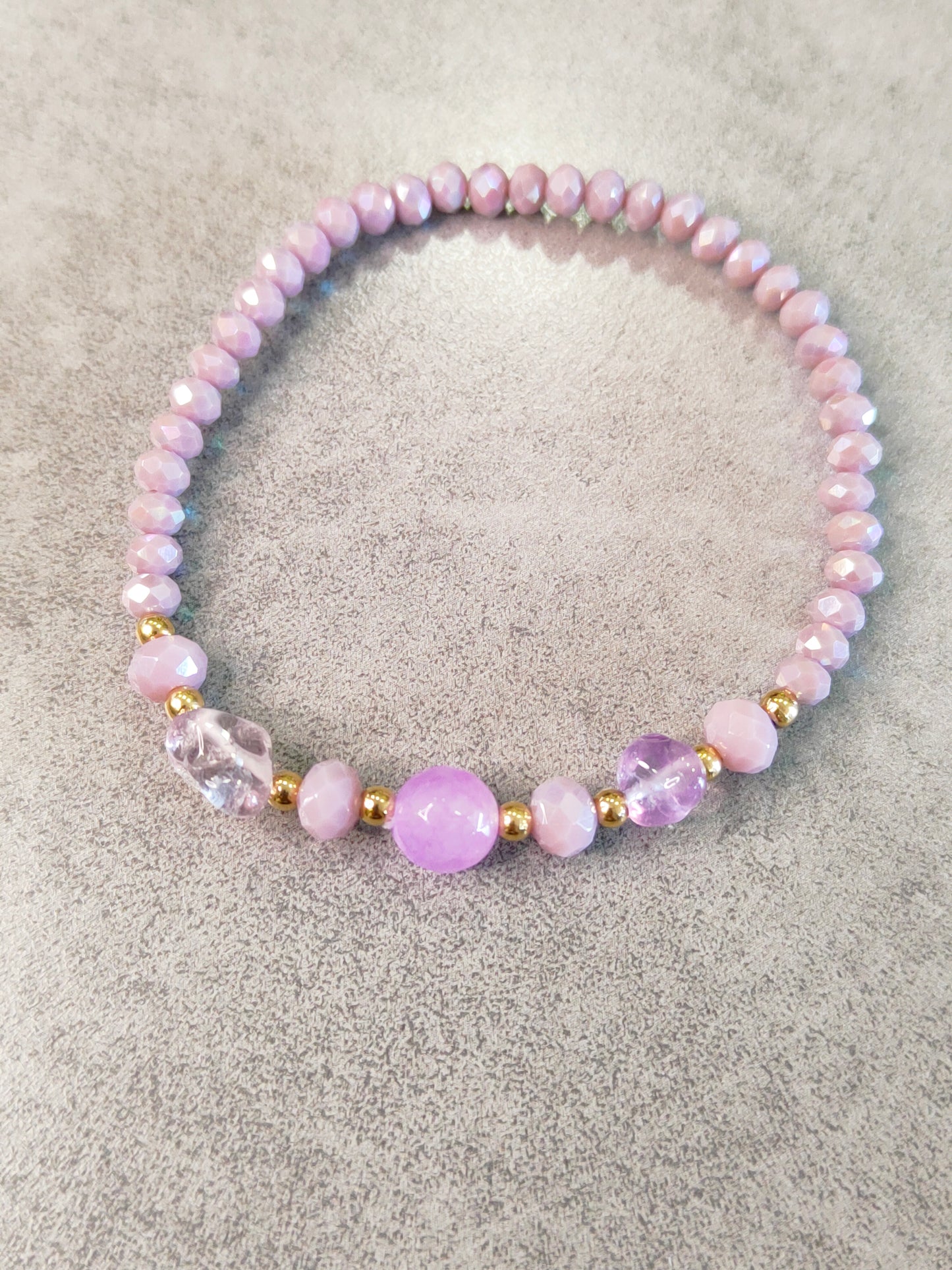 Bracciali Donna Elasticizzati con Perline e Pietre Dure