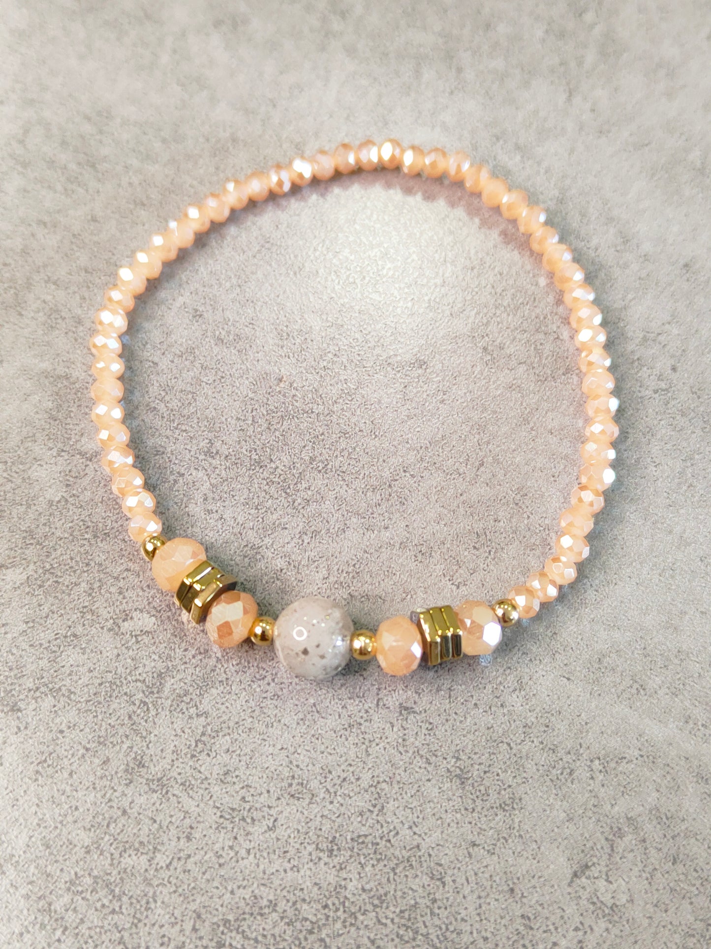 Bracciali Donna Elasticizzati con Perline e Pietre Dure