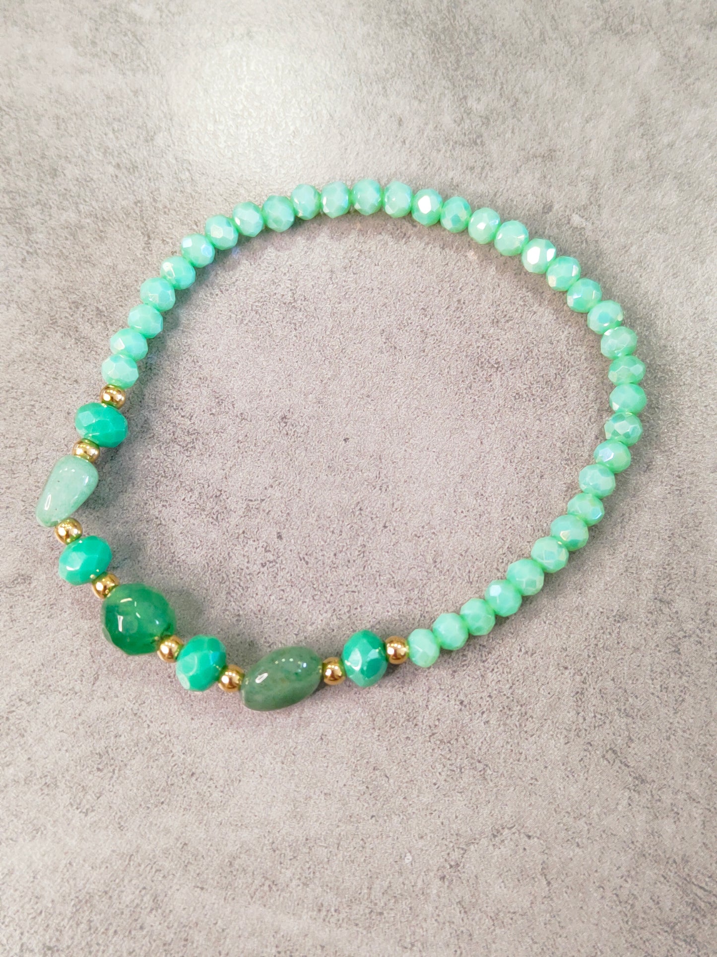 Bracciali Donna Elasticizzati con Perline e Pietre Dure