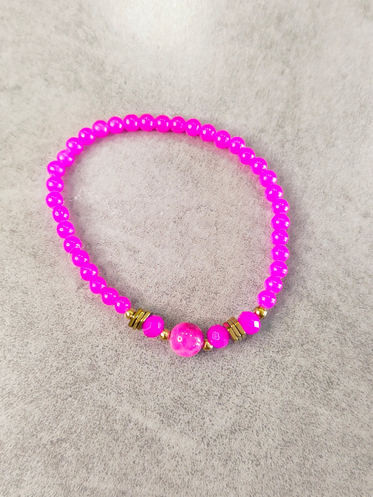 Bracciali Donna Elasticizzati con Perline e Pietre Dure