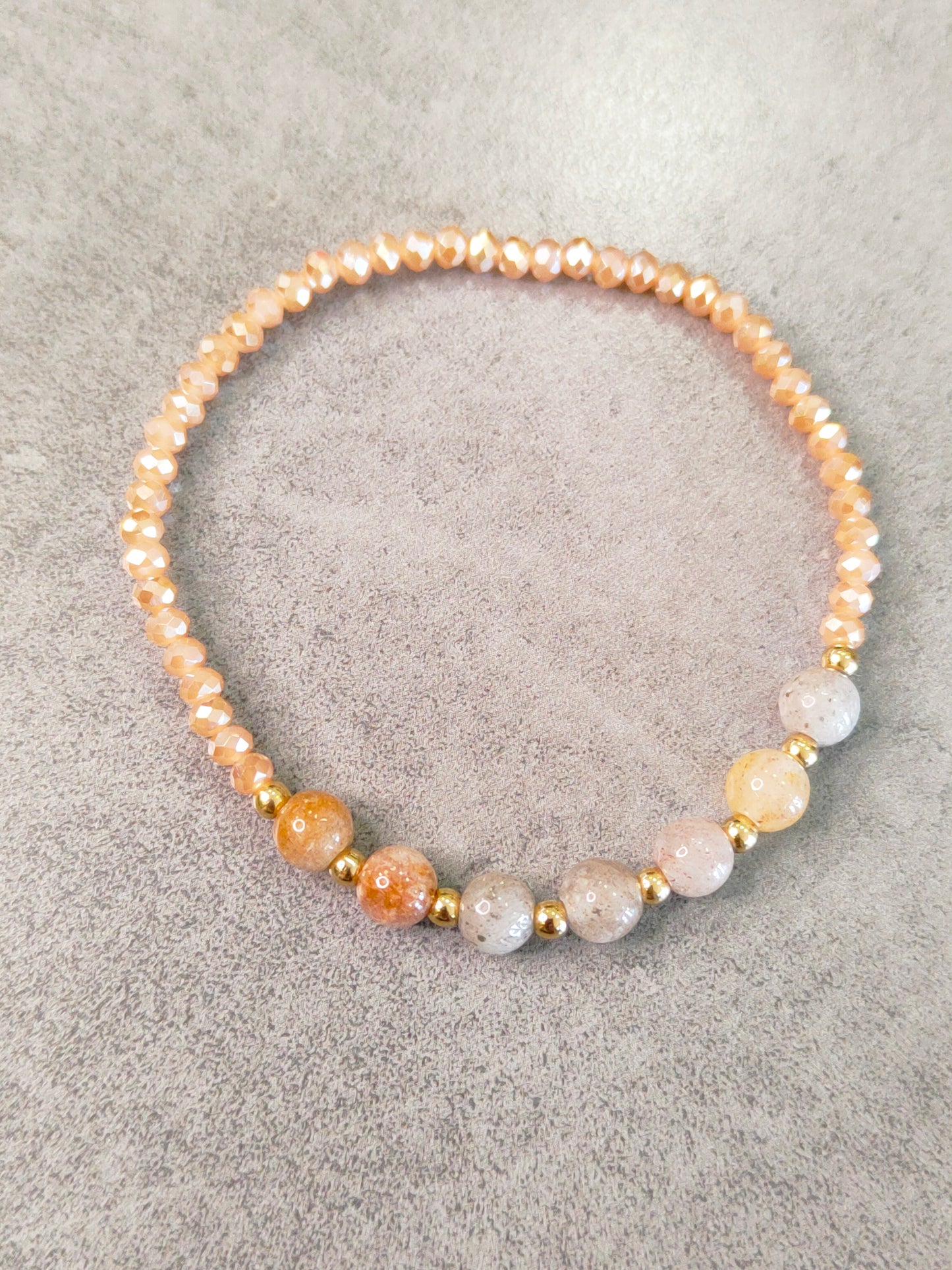 Bracciali Donna Elasticizzati con Perline e Pietre Dure
