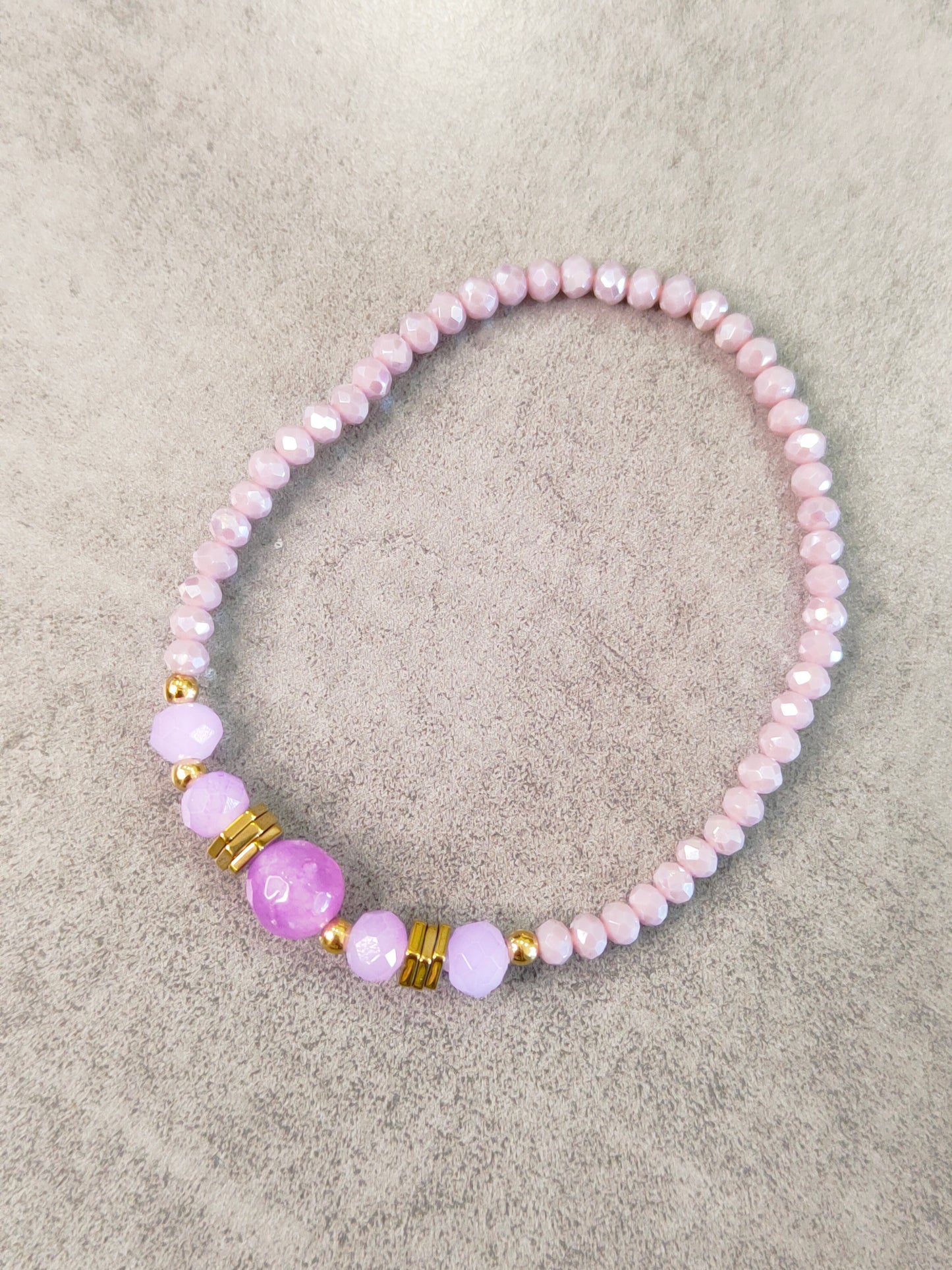 Bracciali Donna Elasticizzati con Perline e Pietre Dure