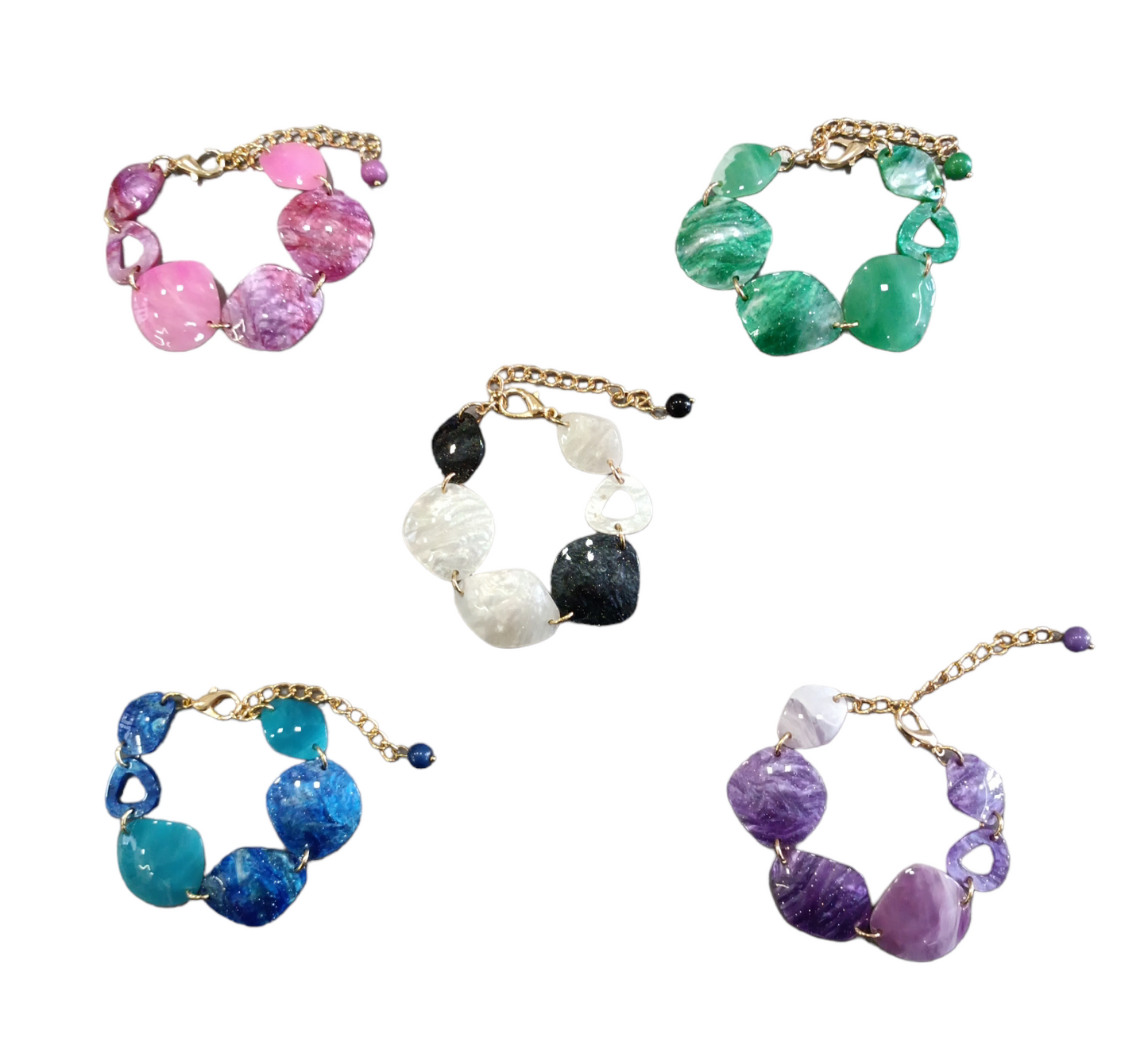 Bracciale in Resina Petali di rosa