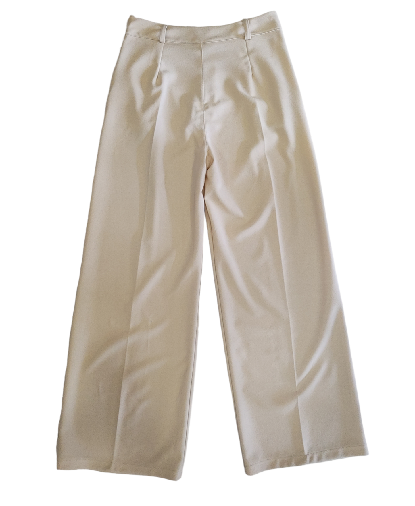 Pantalone Donna a Palazzo Elasticizzato Modello Wide con Pinces