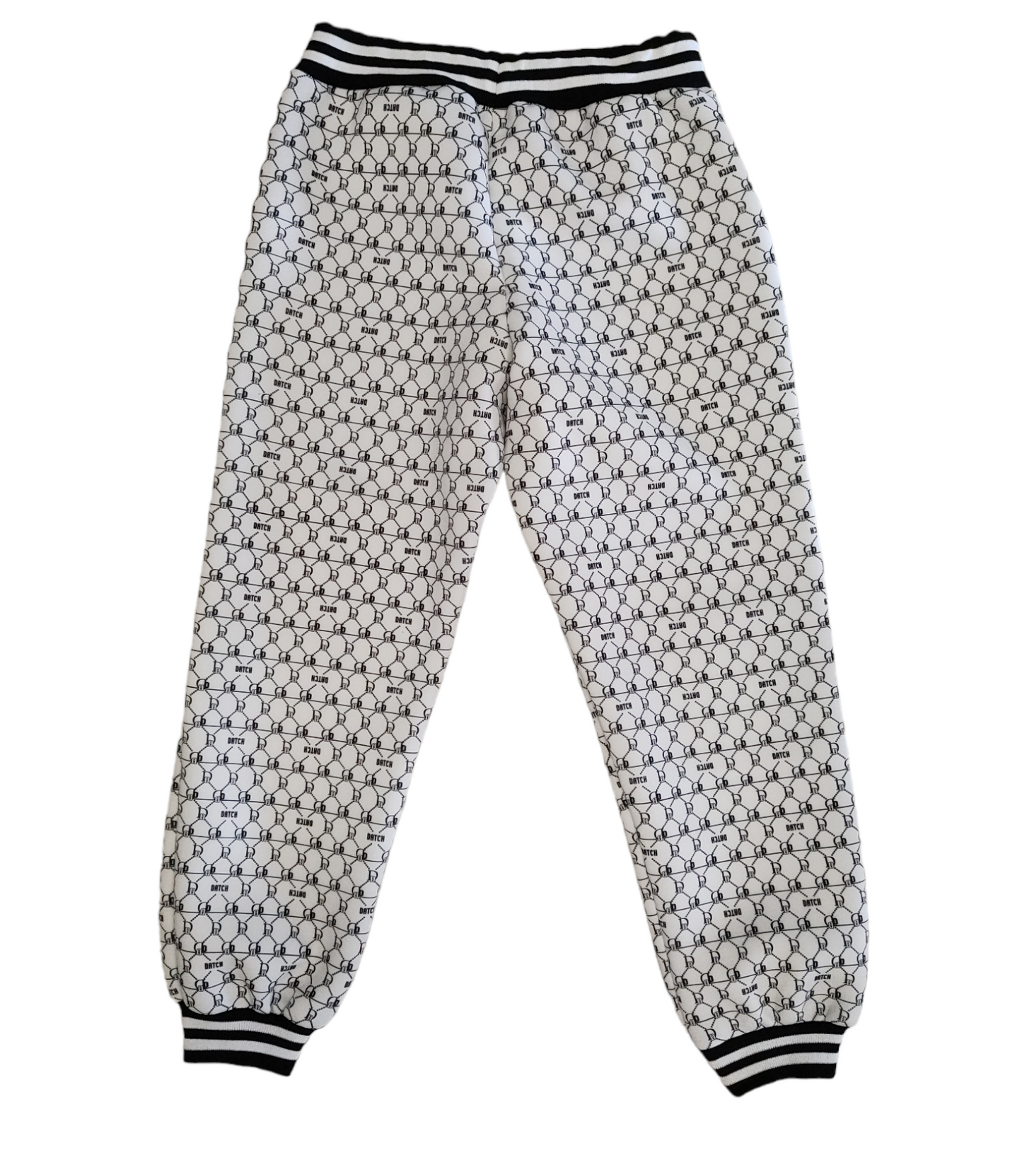 Pantalone Ampio in Jersey Scuba con Tasche Retro