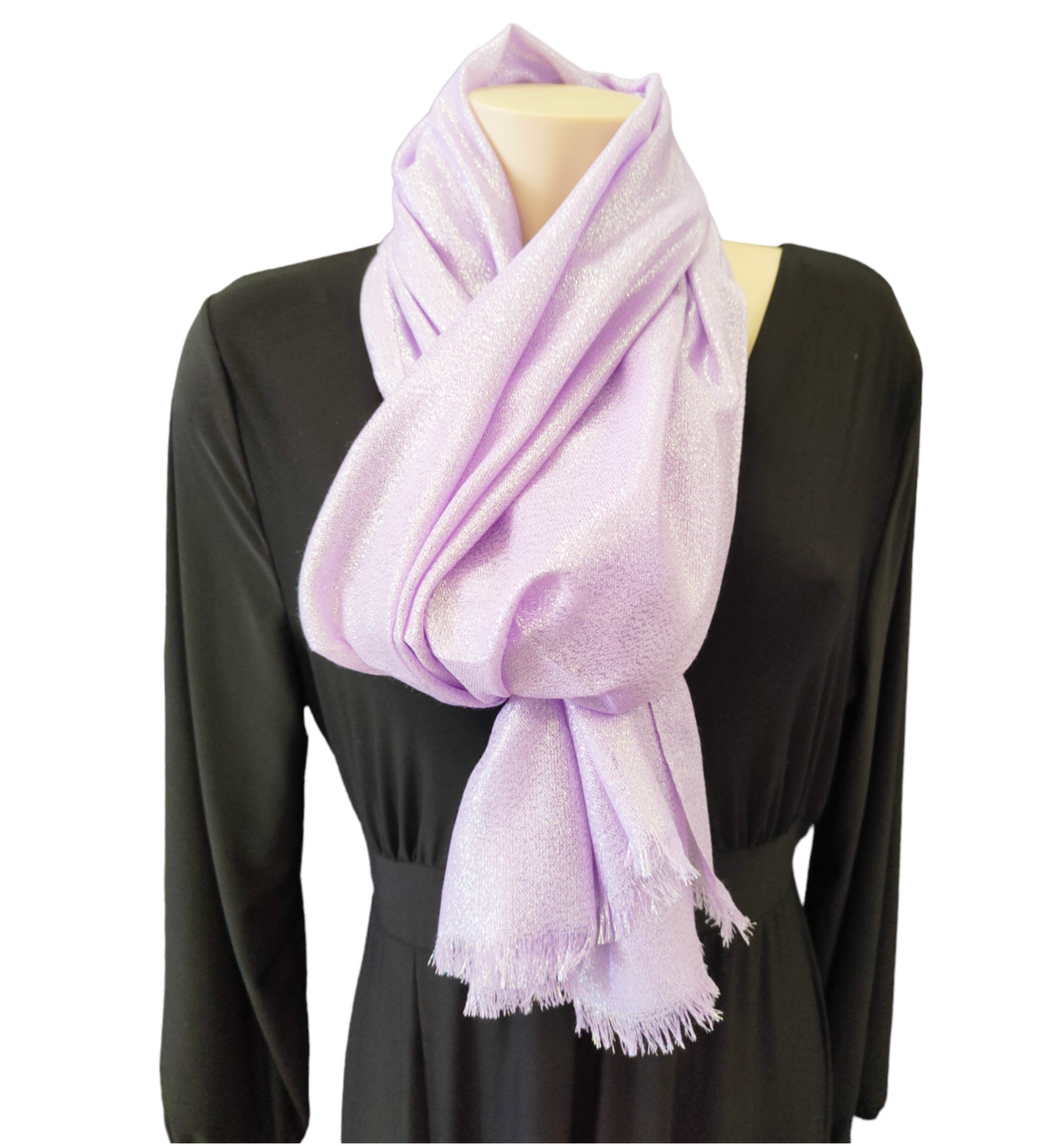 Sciarpa Donna in Viscosa a Tinta Unita Lurex Vari Colori cm. 70x190