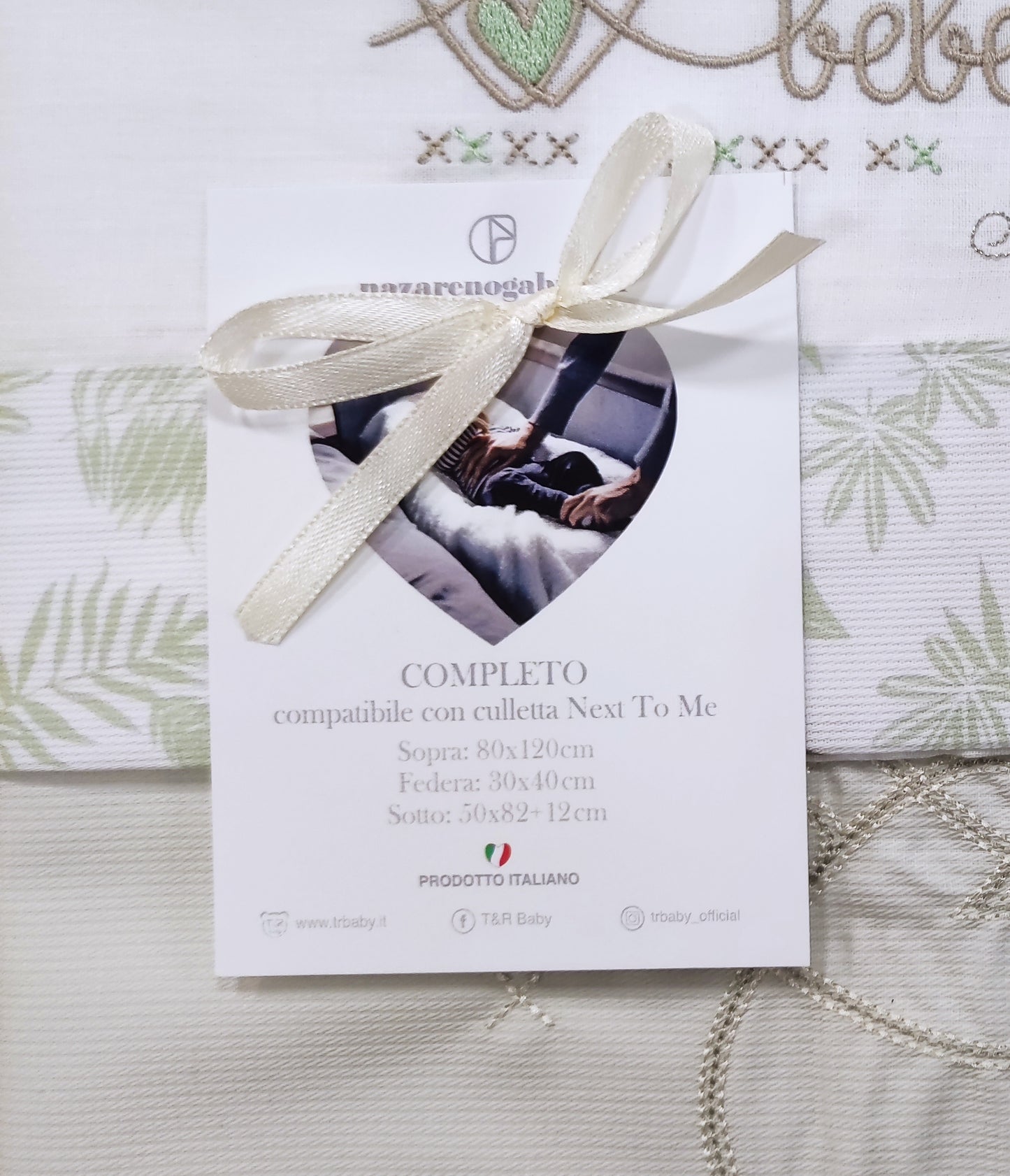 Coordinato Primaverile per Maxiculla Compatibile con Culla Next To Me Colori Neutri