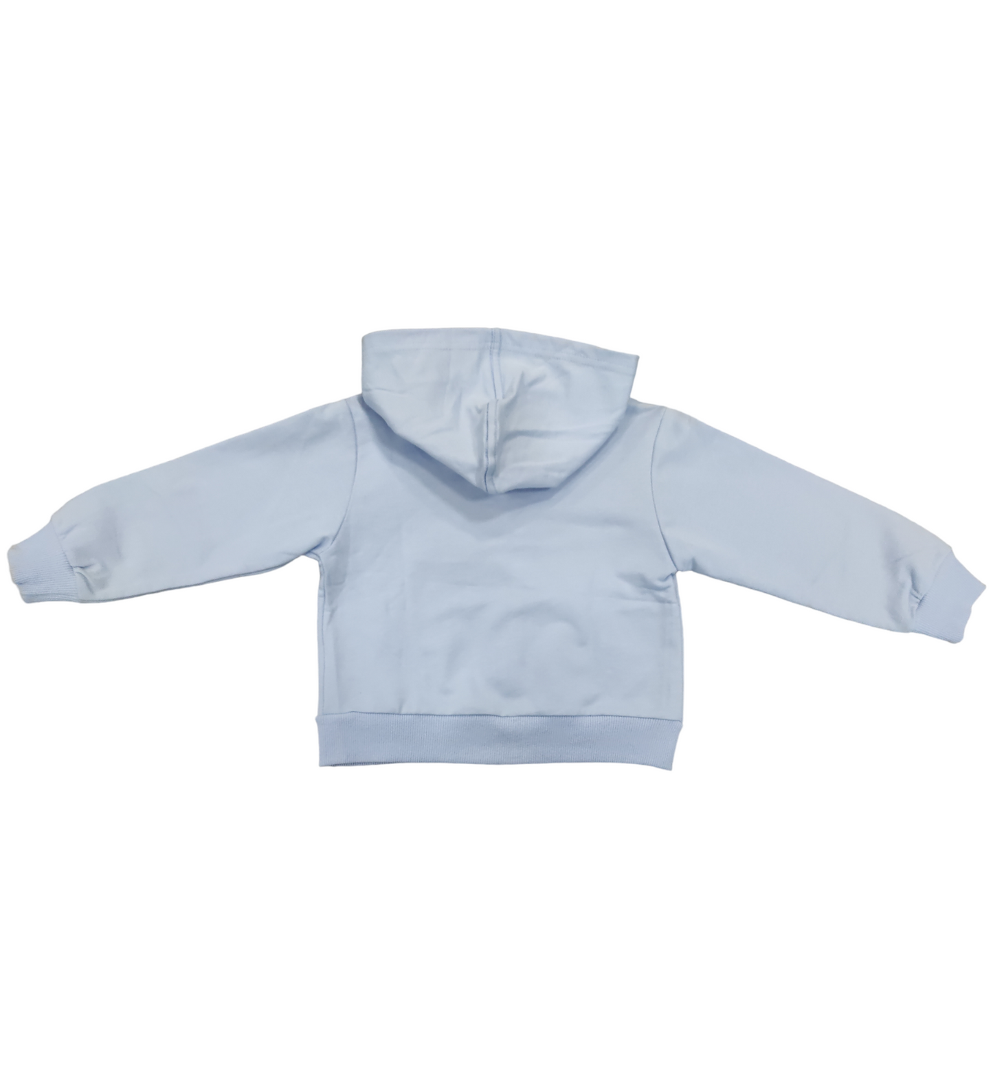 Felpa con Cappuccio Tinta Unita Celeste Bambino 6-36 Mesi