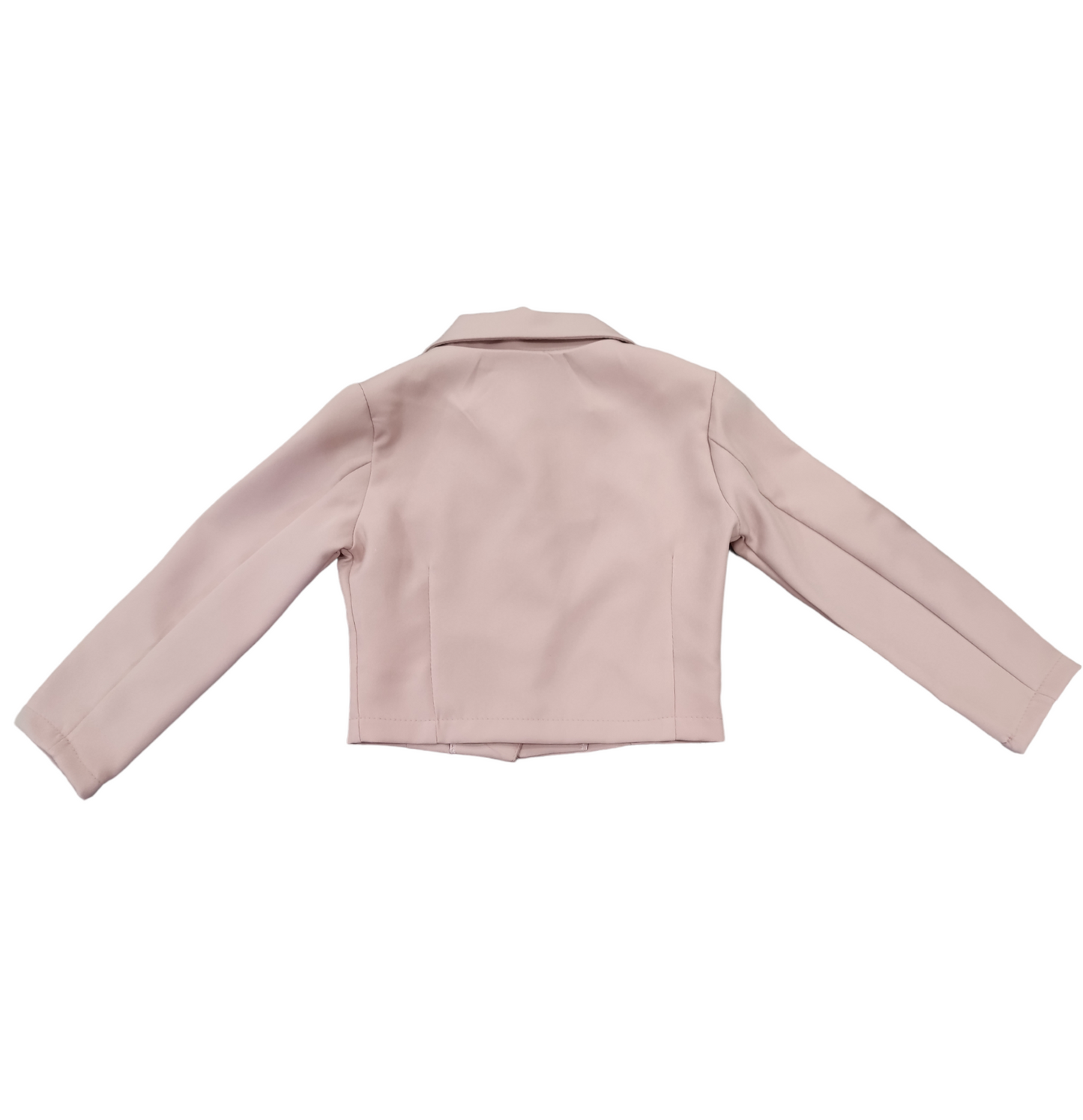 Giacca Corta Elegante Rosa Antico con Bottoni Bambina 3/4 - 13/14 Anni