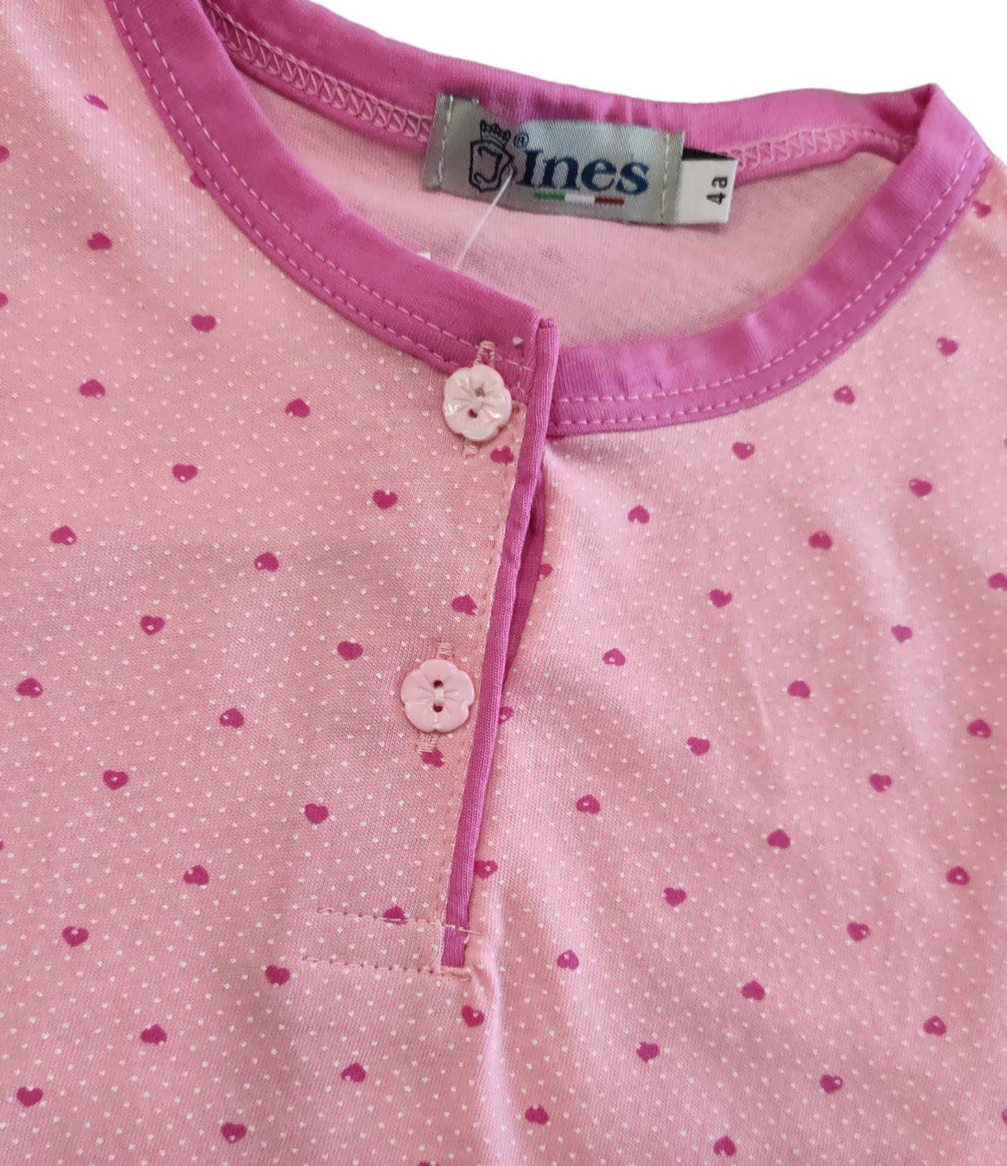 Pigiama Estivo in Cotone Maglia Mezza Manica e Pantaloncino Bambina 4-8 Anni
