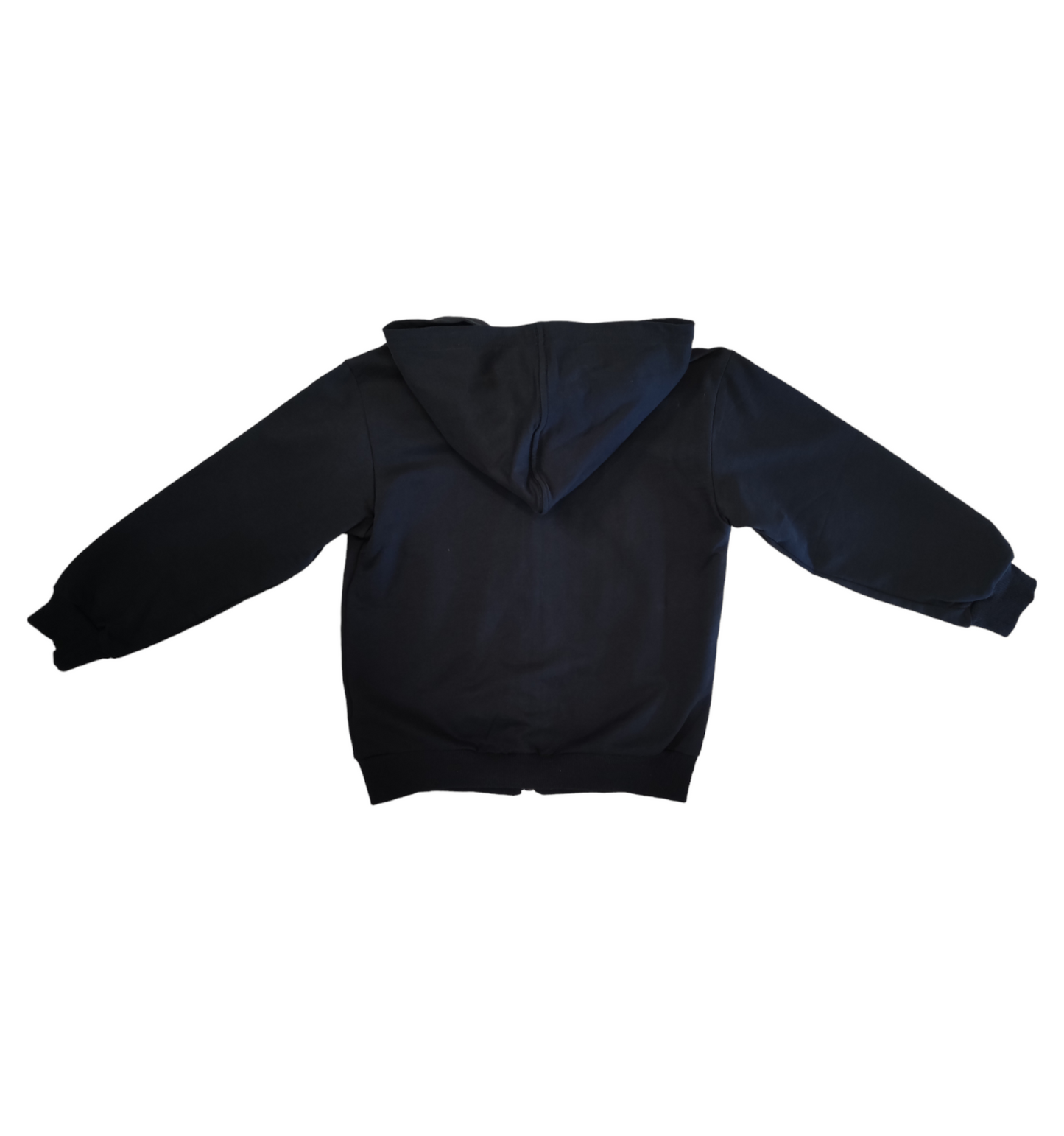 Felpa con Zip e Cappuccio Blu Scuro Garzata Primaverile Bambino/Ragazzo 4-14 Anni