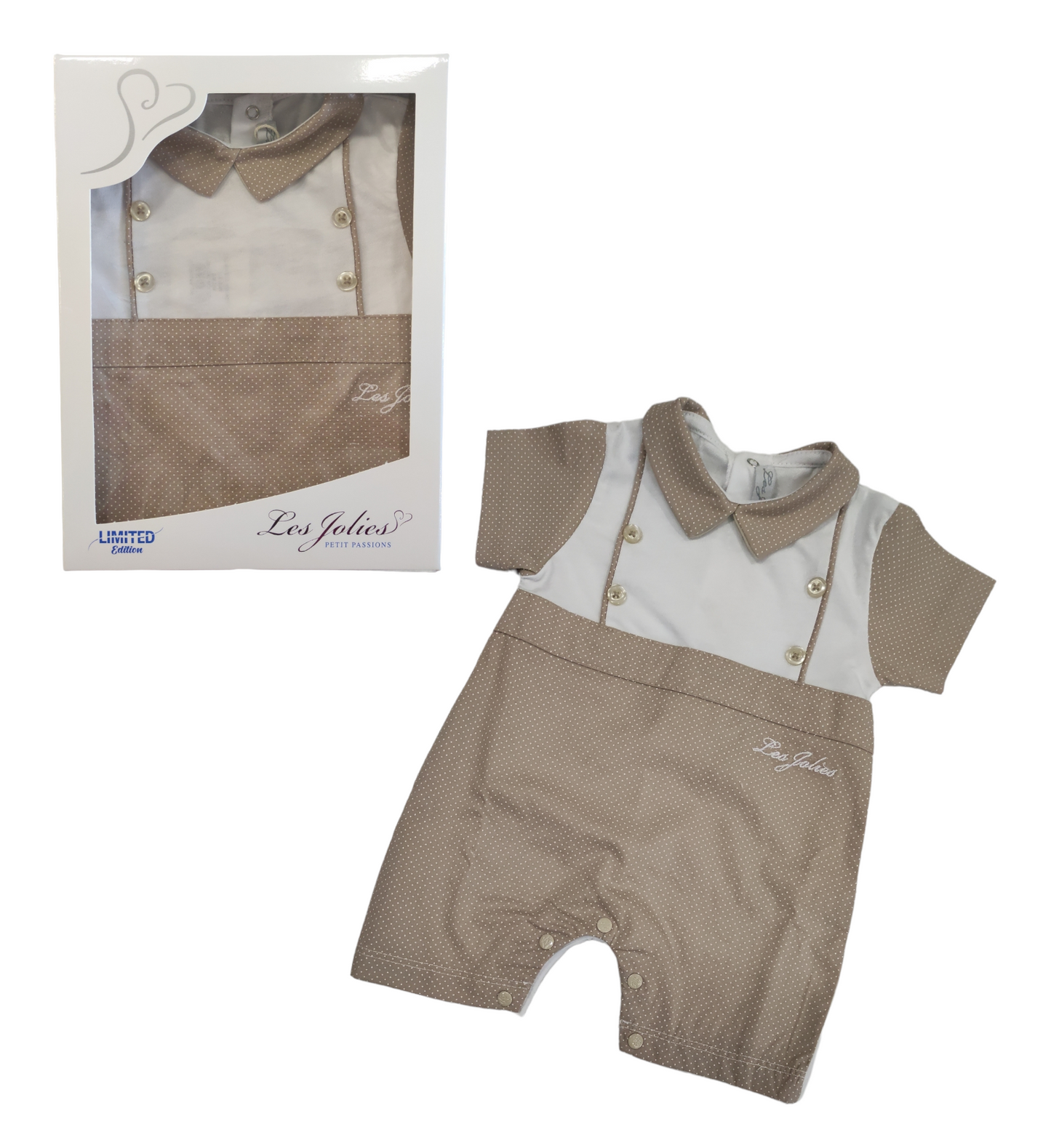 Pagliaccetto Estivo Maschietto Neonato Les Jolies Limited Edition 0-6 Mesi