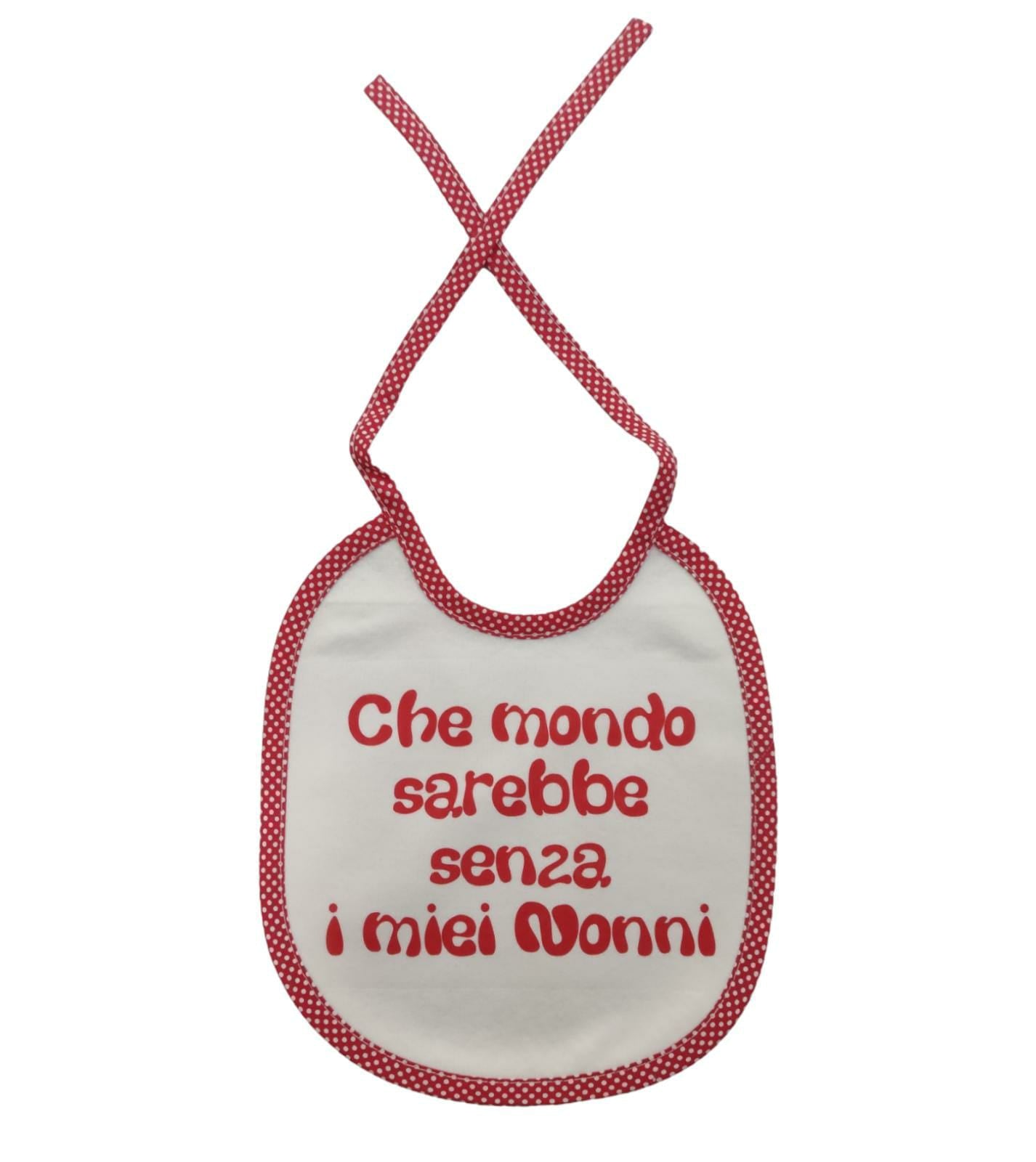 Bavaglino Con Dedica Per i Nonni