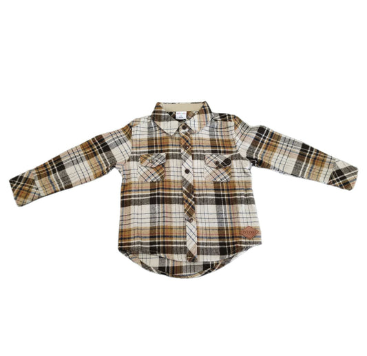 Checkered Winter Shirt For Boys 6-36 Months