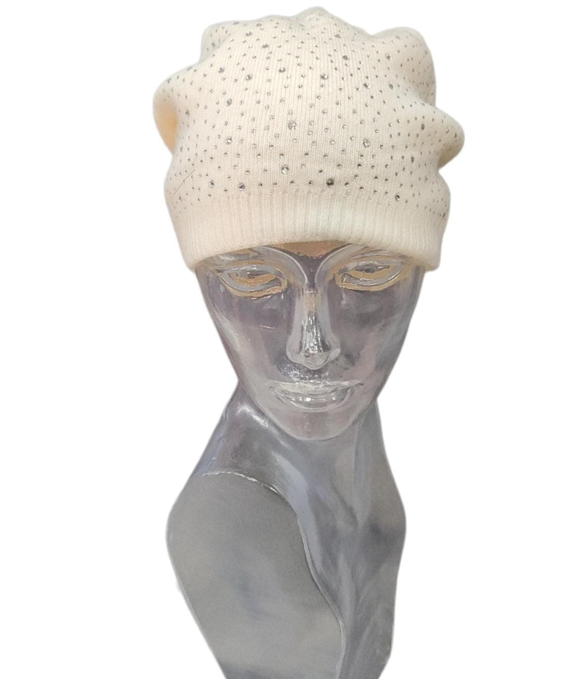 Cappello Modello Cuffia con Strass