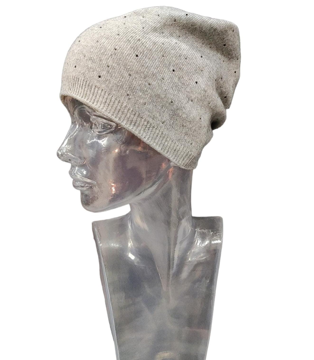Cappello Modello Cuffia con Strass
