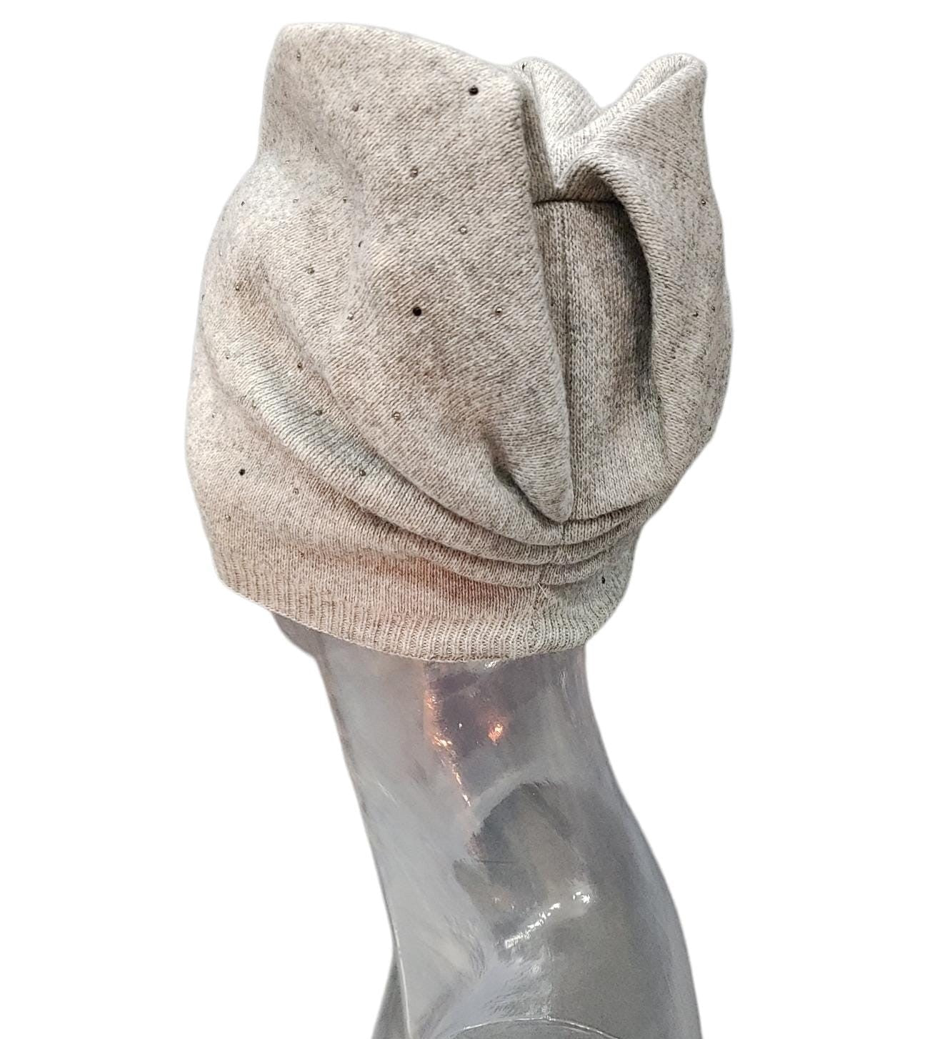 Cappello Modello Cuffia con Strass
